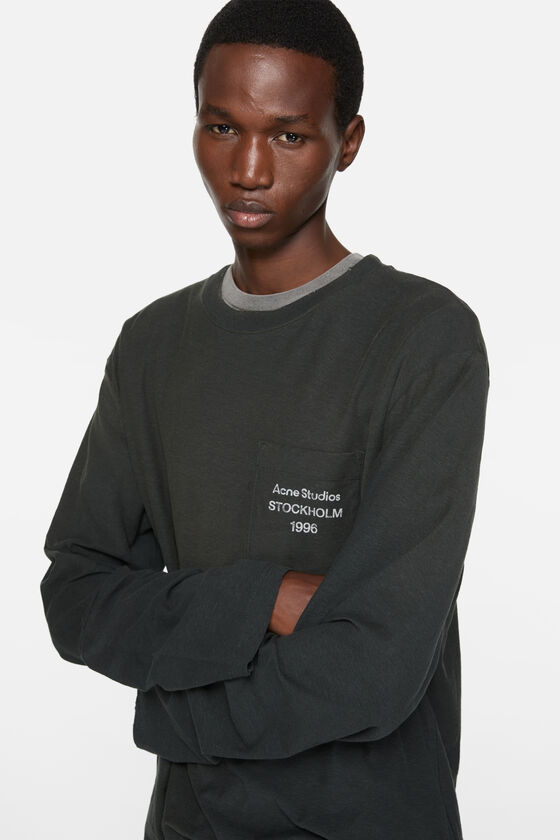 Acne Studios - ロゴTシャツ - フェイデッドブラック