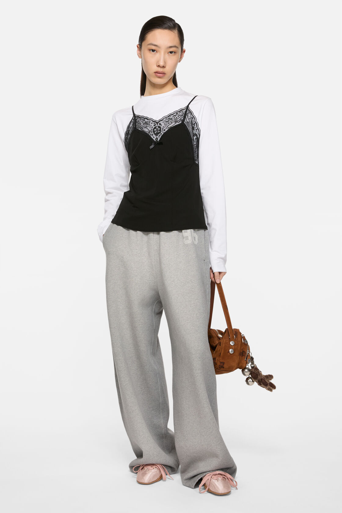 Logo sweatpants, Grey Melange, 2000x