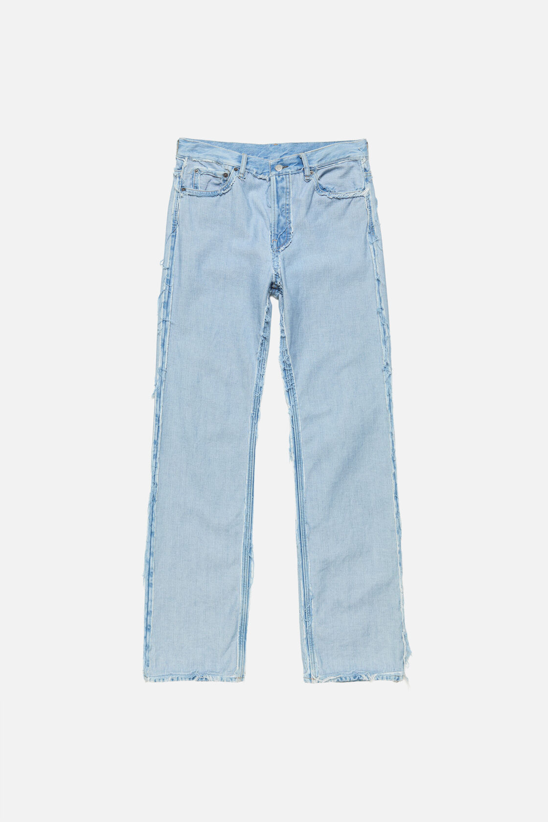 Frayed denim jeans, Light blue, 2000x