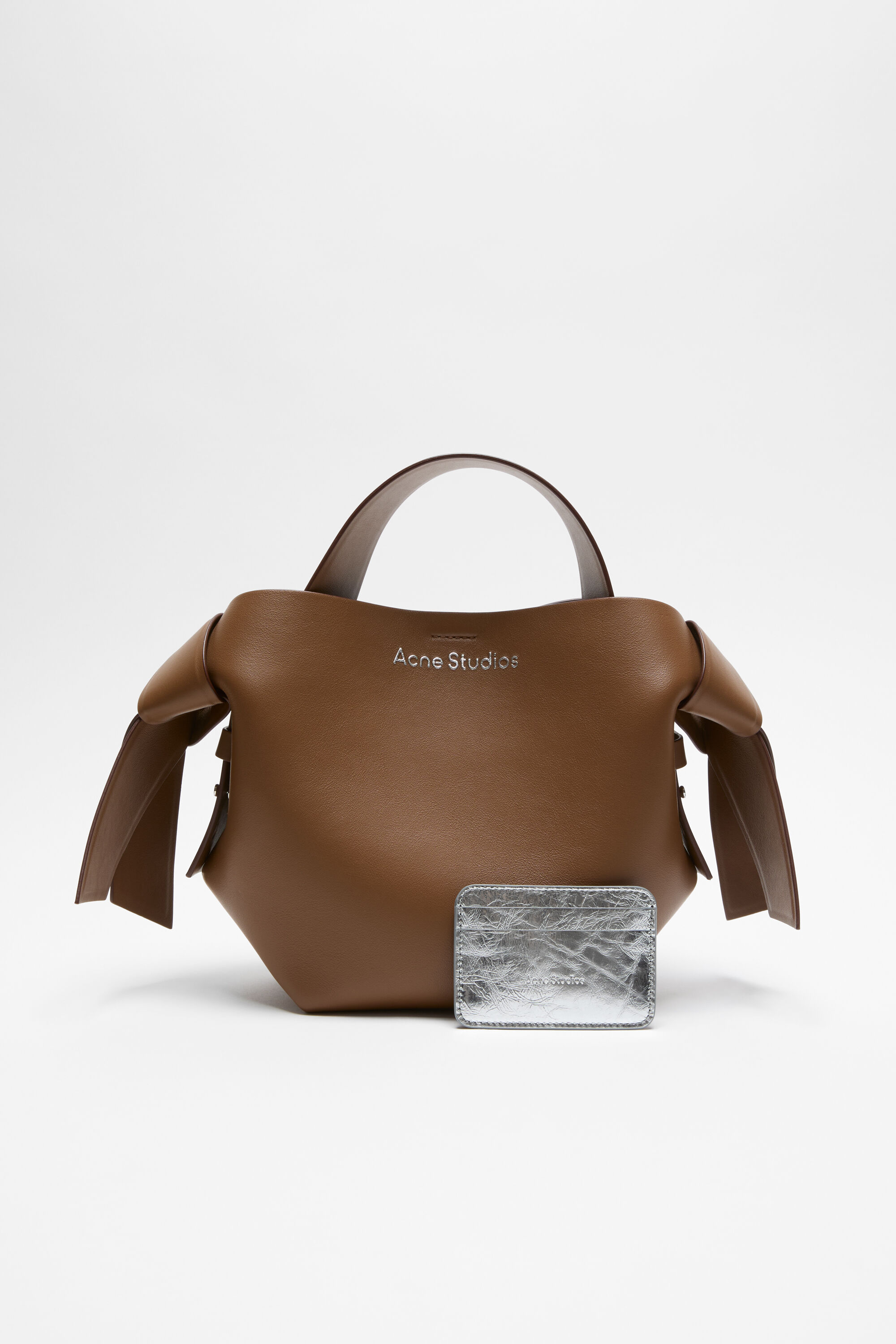 Acne Studios - Leather card holder - Silver