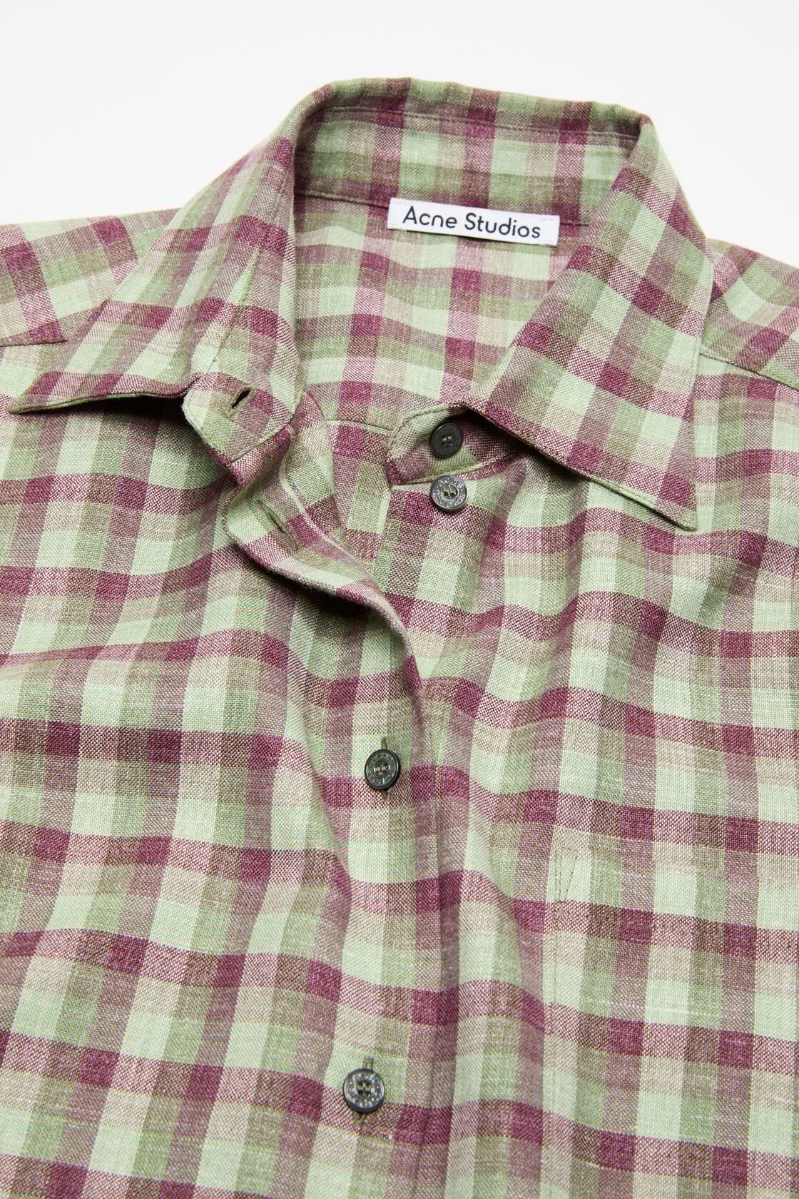 Check button-up, Green/purple, 2000x