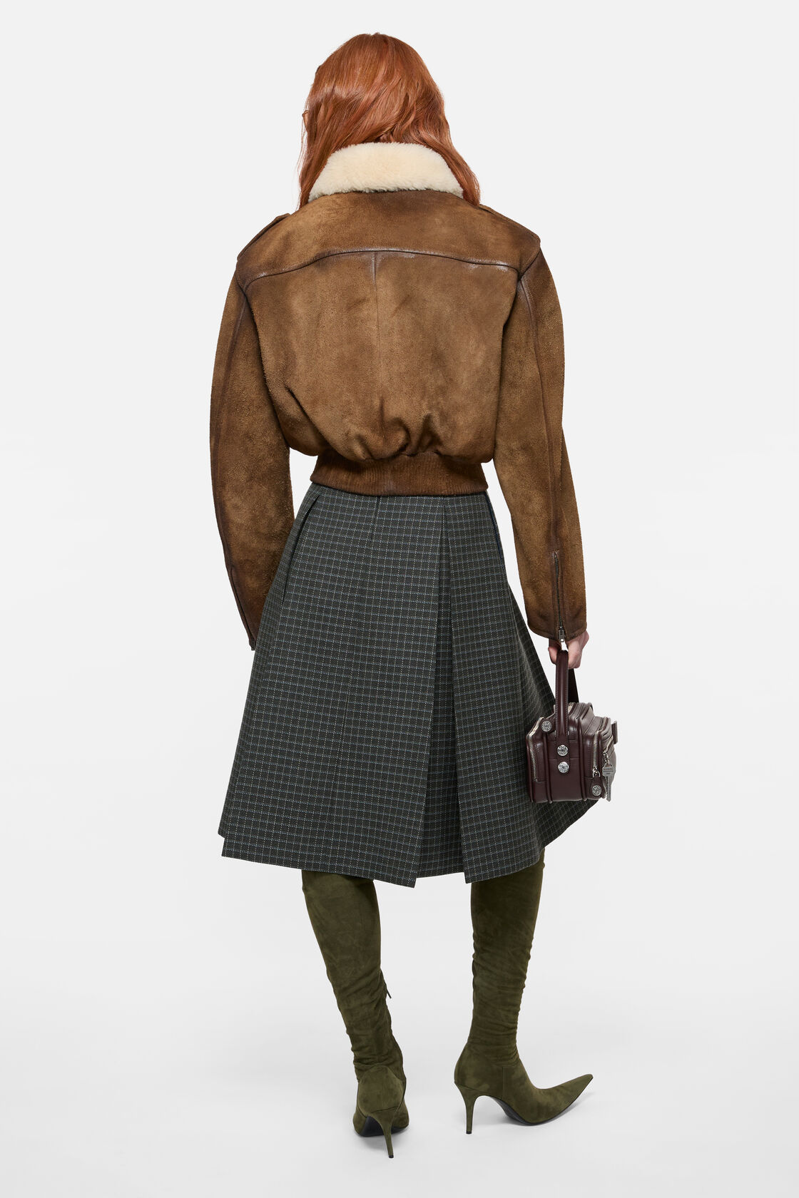 Suede bomber jacket, Camel brown, 2000x