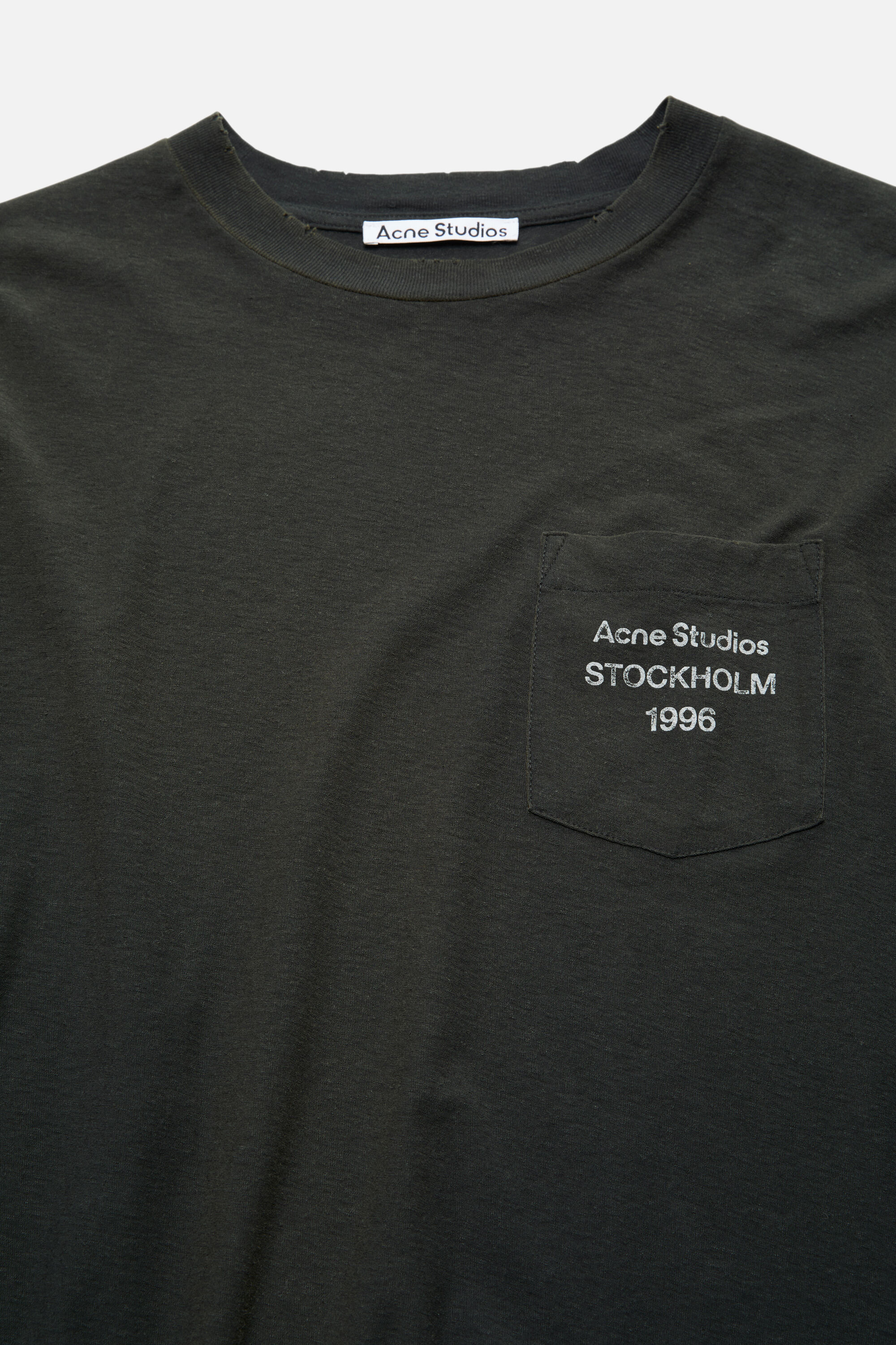 Acne Studios - ロゴTシャツ - フェイデッドブラック