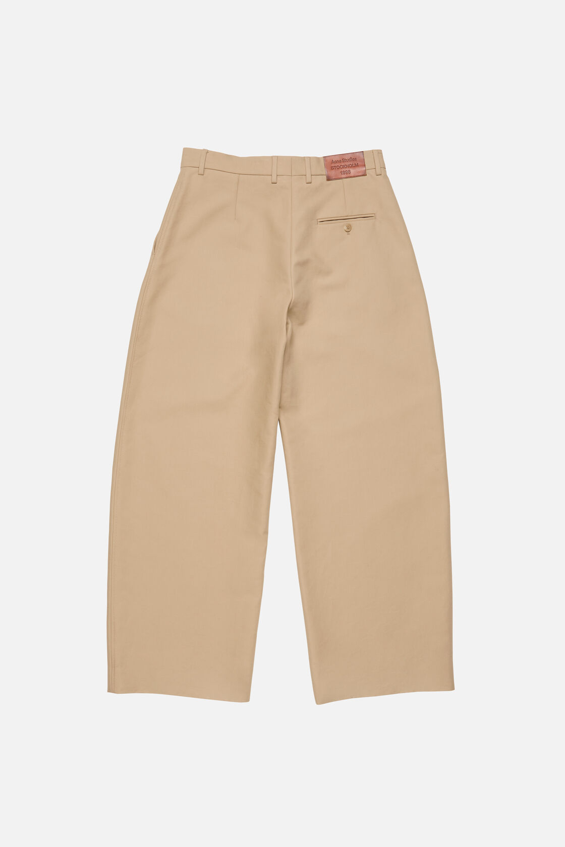 Tailored satin trousers, Beige, 2000x