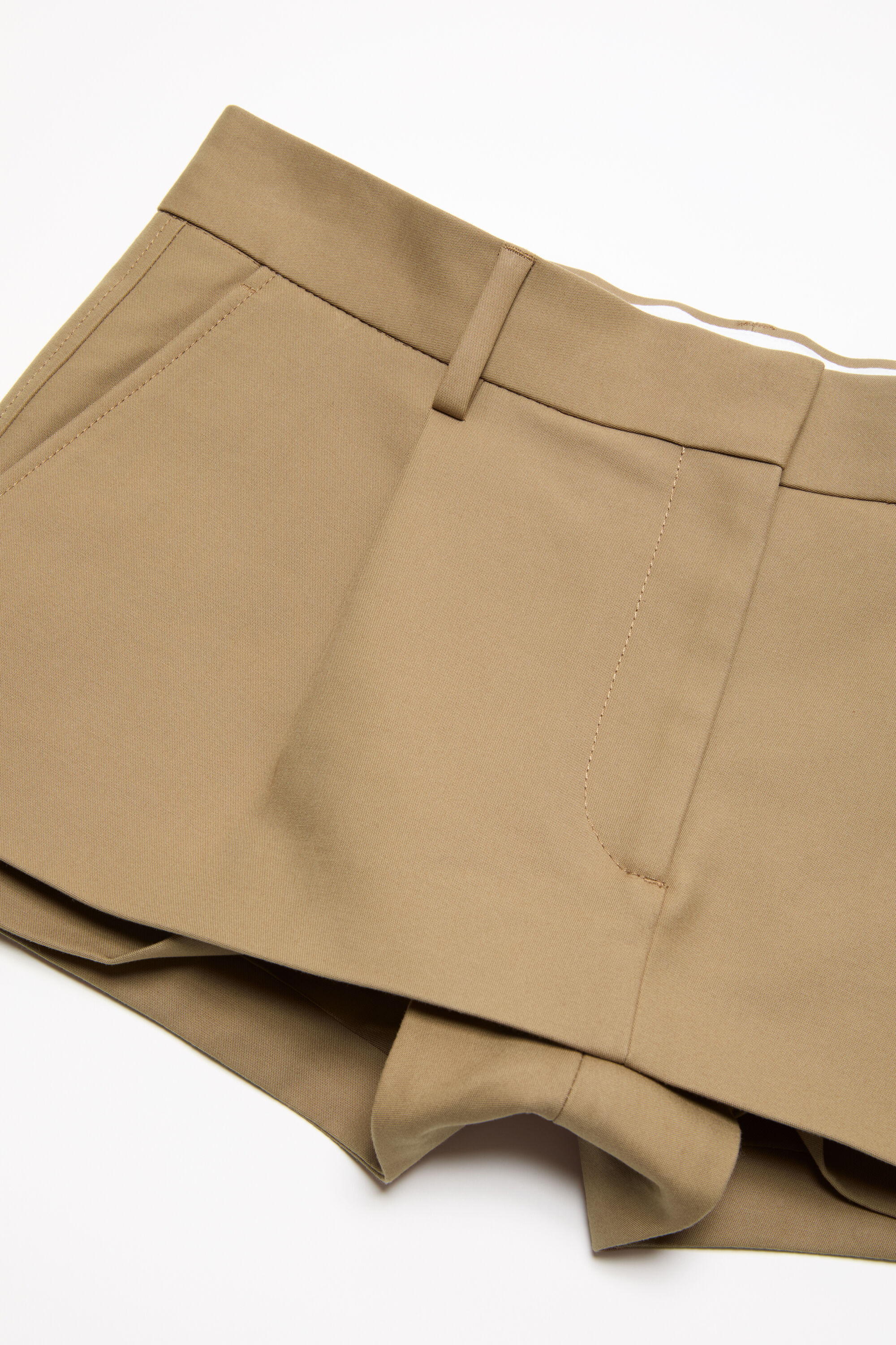 Acne Studios - Layered satin miniskirt - Camel brown