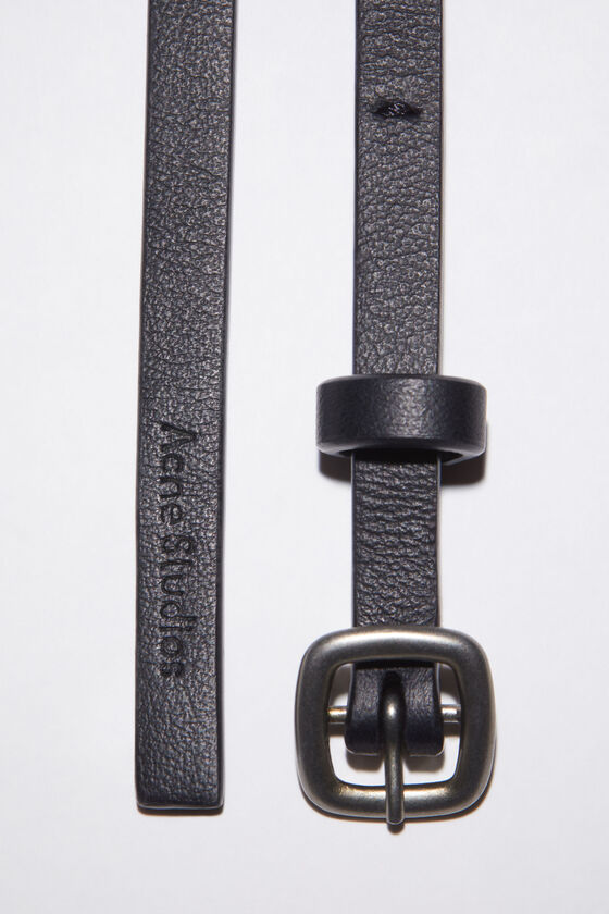 Acne Studios Thin buckle belt Black