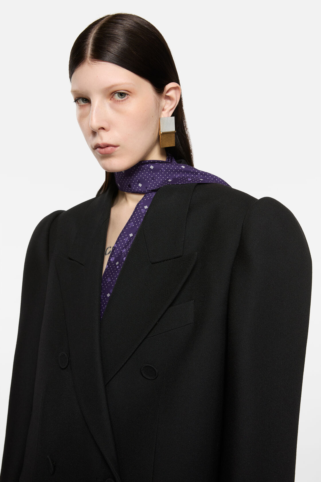 Notepad earrings, Gold/silver, 2000x