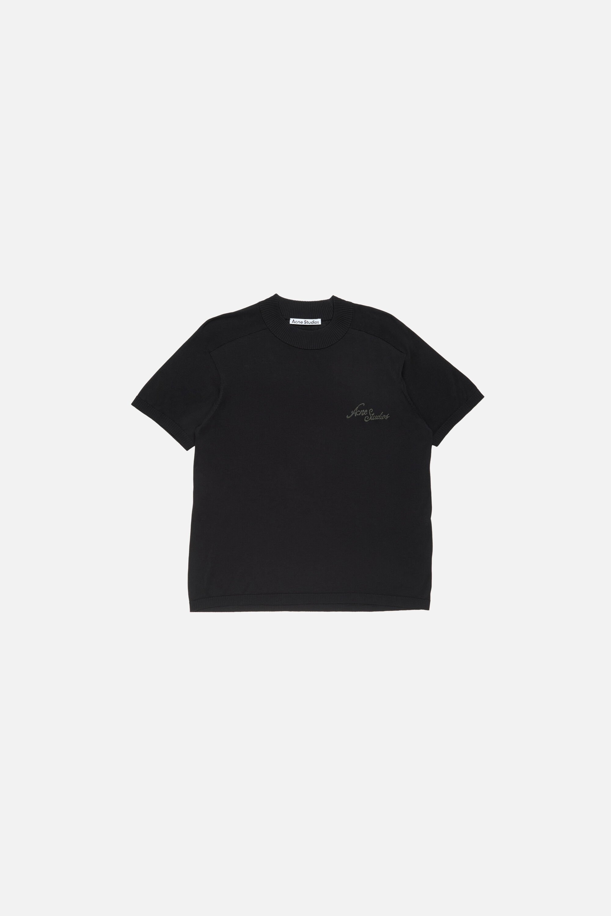 Acne Studios - ショートスリーブニット - ブラック