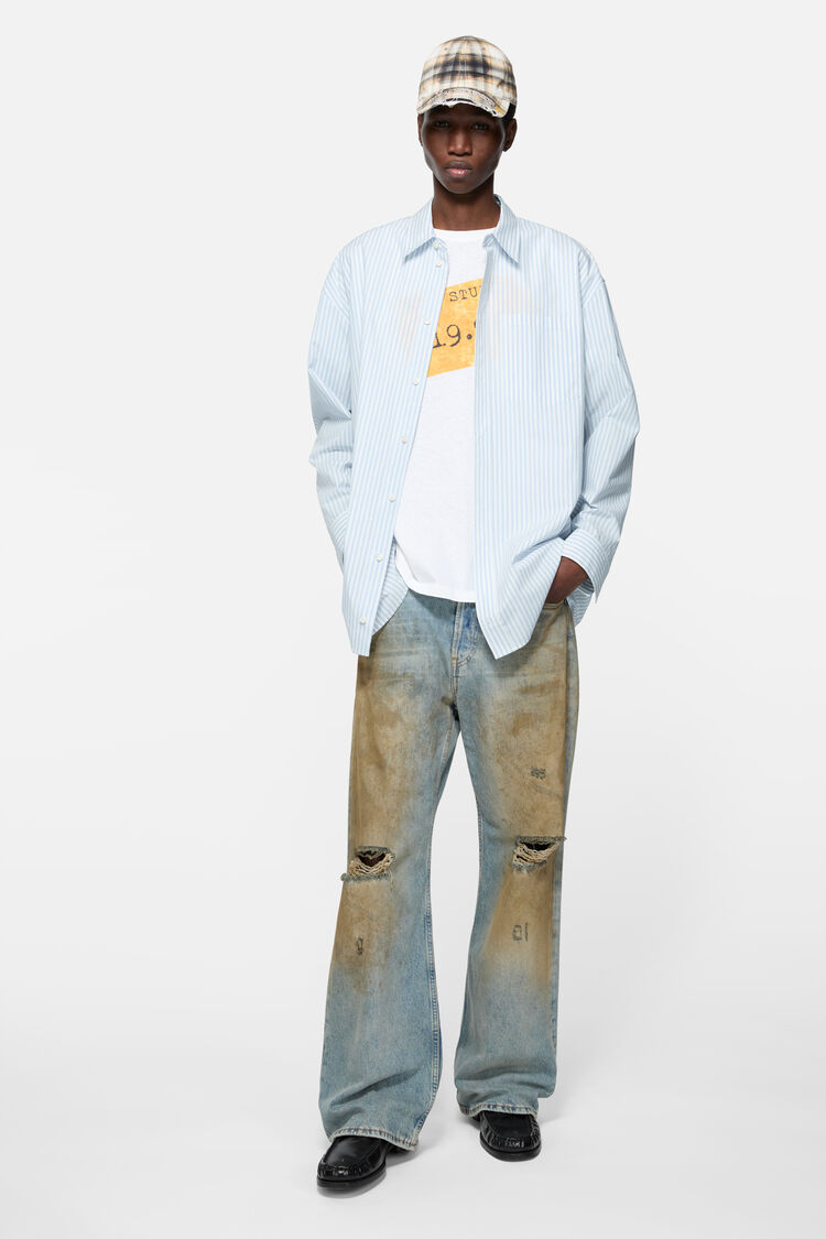 FN-UX-SHIR000064, Light blue/white