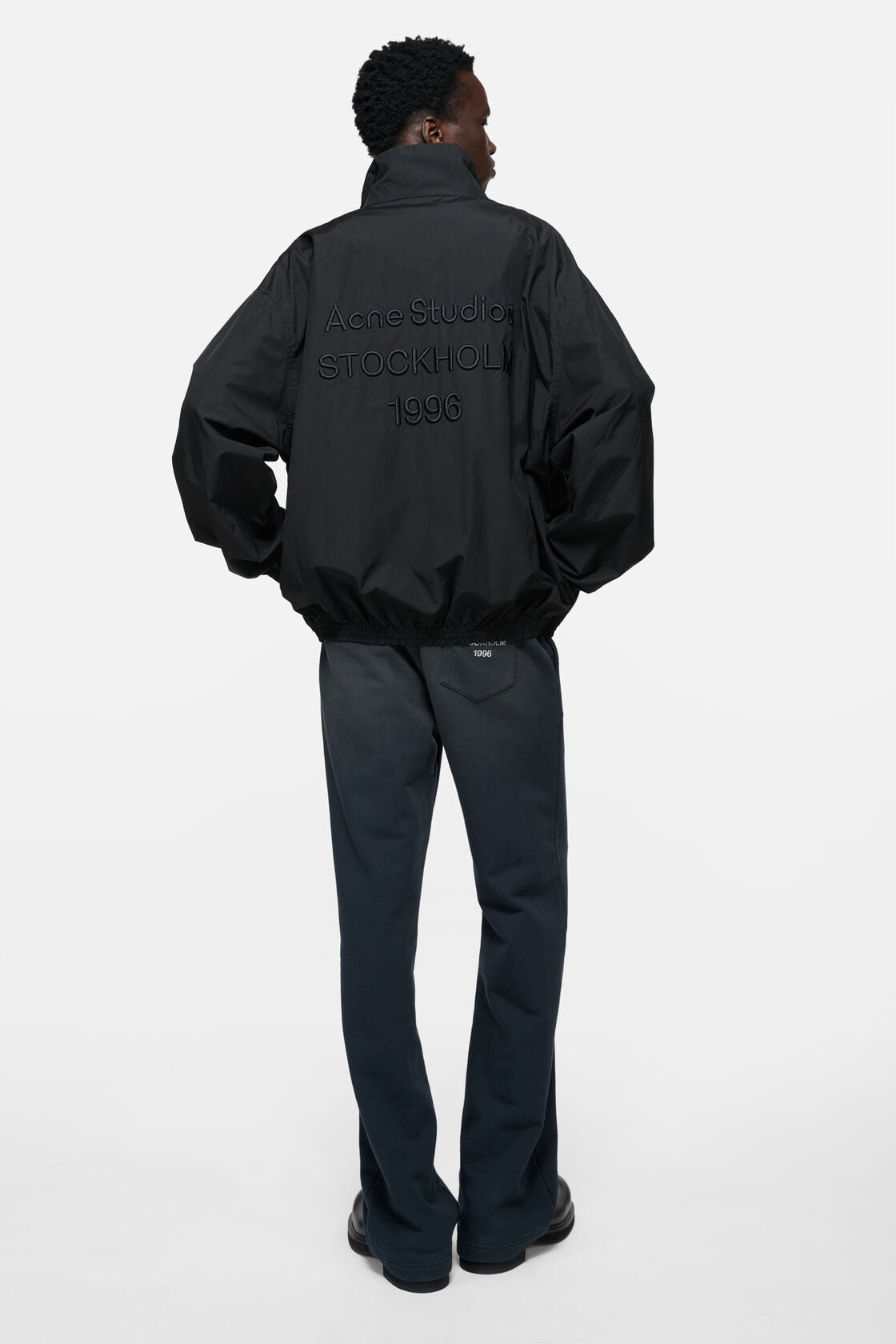 Technical jacket with logo, Black, 2000x