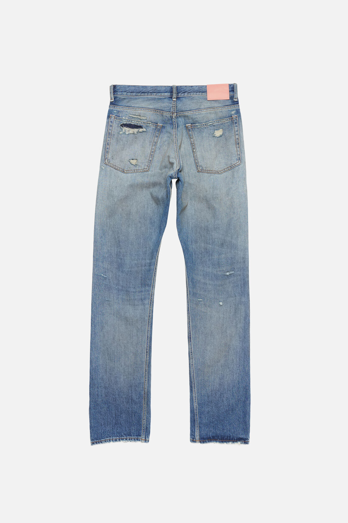 Mended denim jeans - 1996M, Mid Blue, 2000x