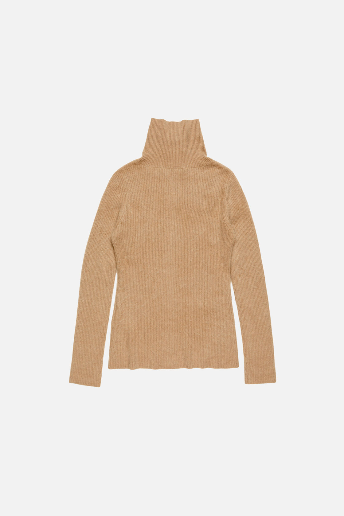 Cashmere zip-up cardigan, Light brown, 2000x