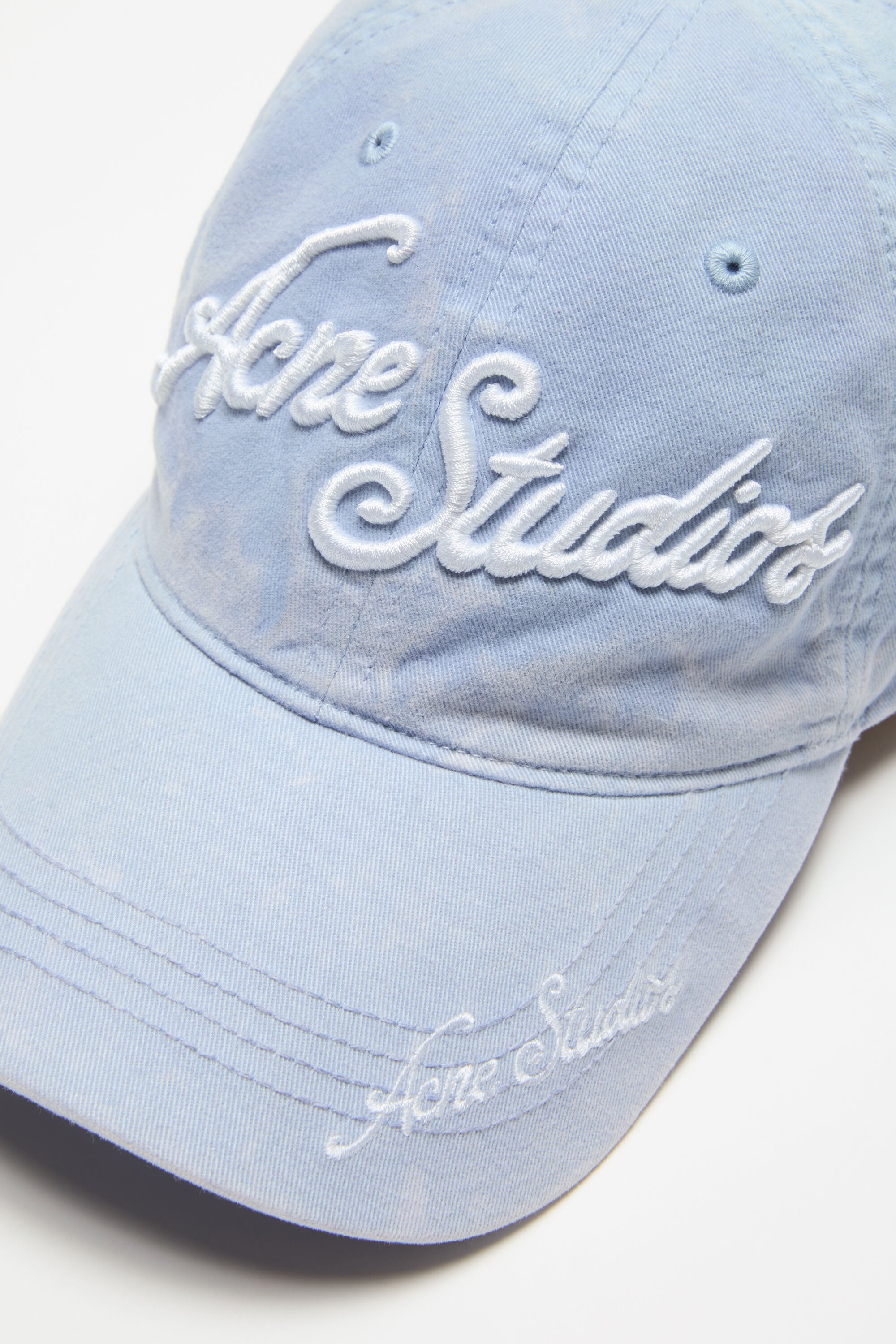Acne Studios - Embroidered logo cap - Dusty blue