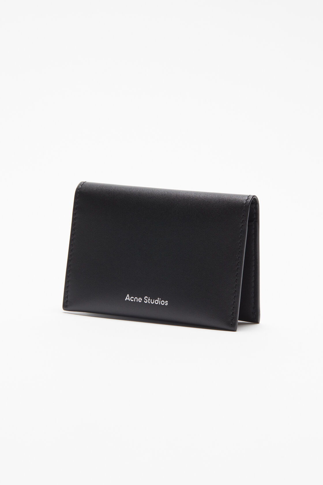 Folded leather wallet, Black, 2000x