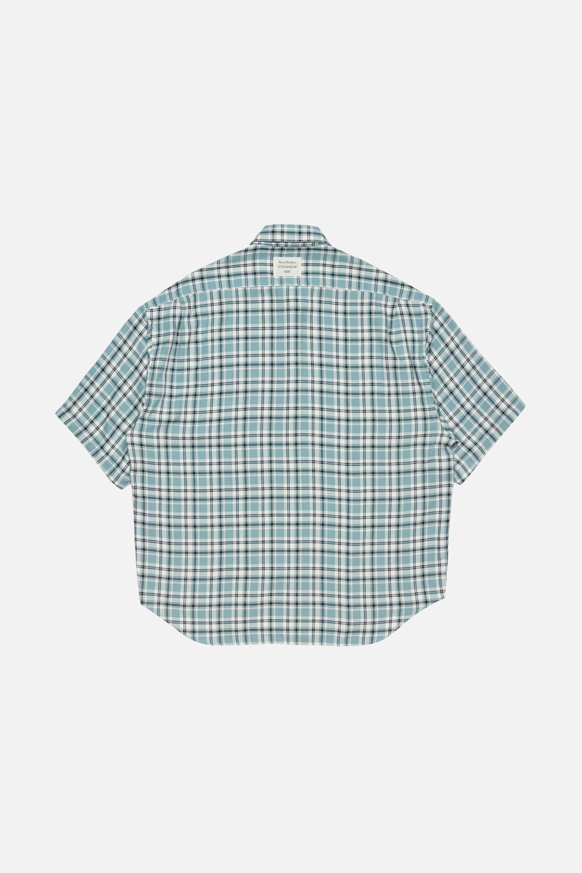 Acne Studios - チェックフランネルシャツ - ターコイズ/ブルー/ホワイト