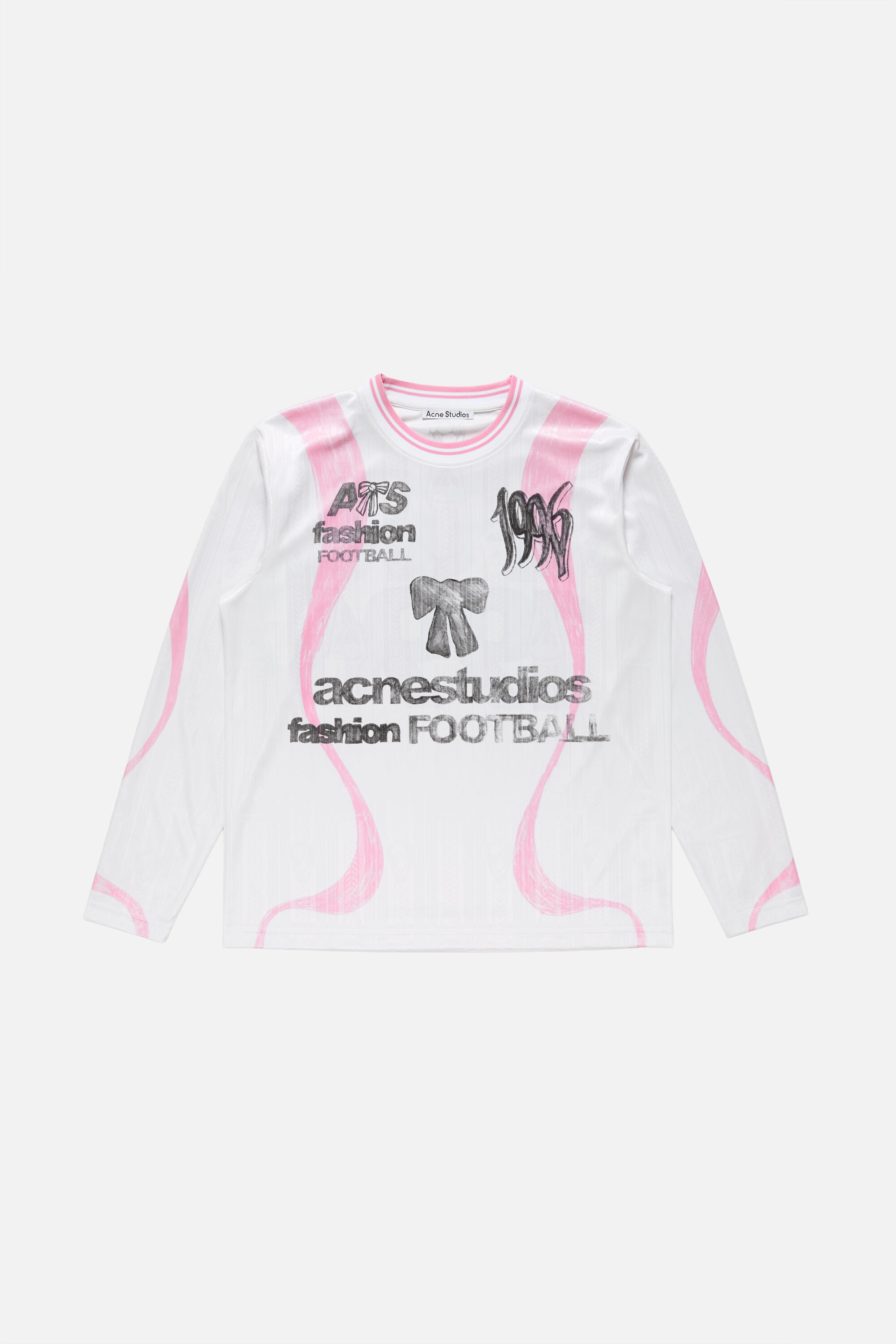 Acne Studios - スポーツジャージーグラフィックTシャツ - ホワイト