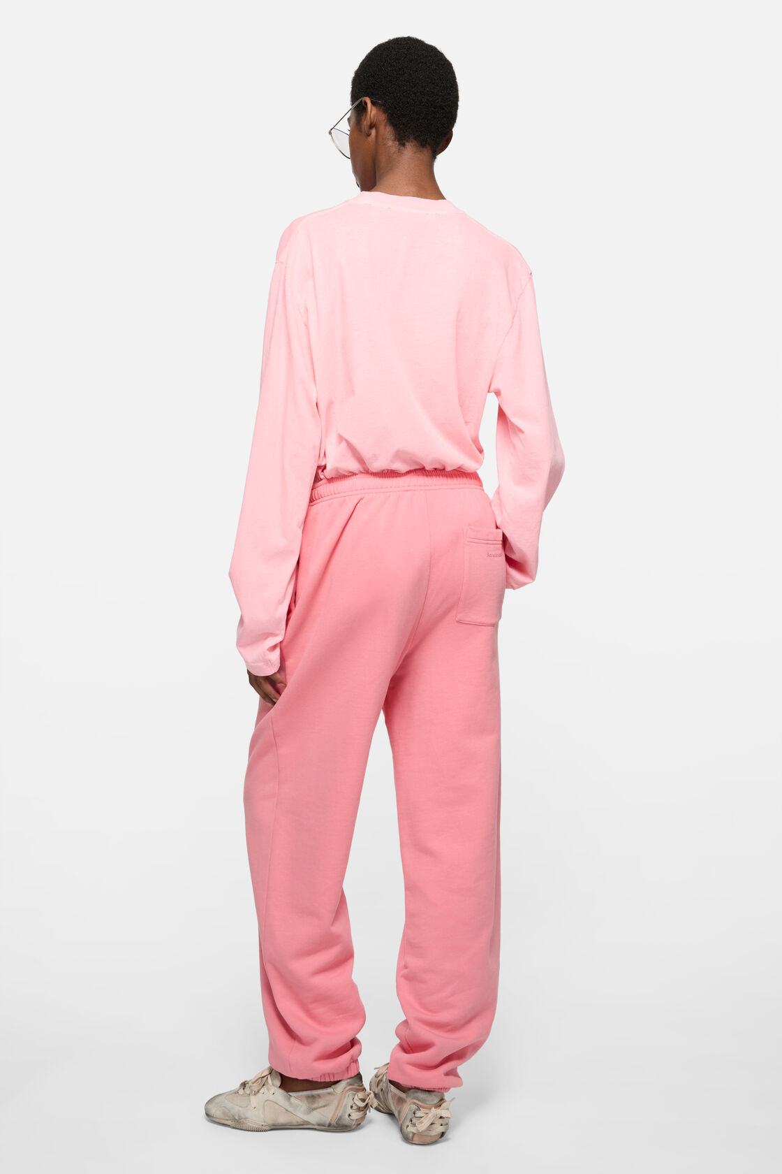 Layered logo t-shirt, Neon Pink, 2000x