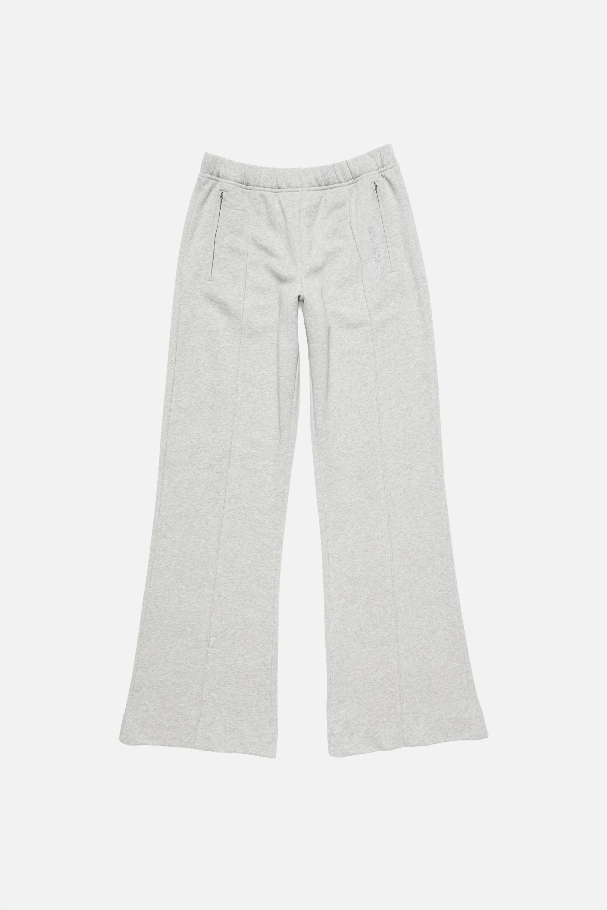 Acne Studios - Fleece trousers with logo - Grey Melange