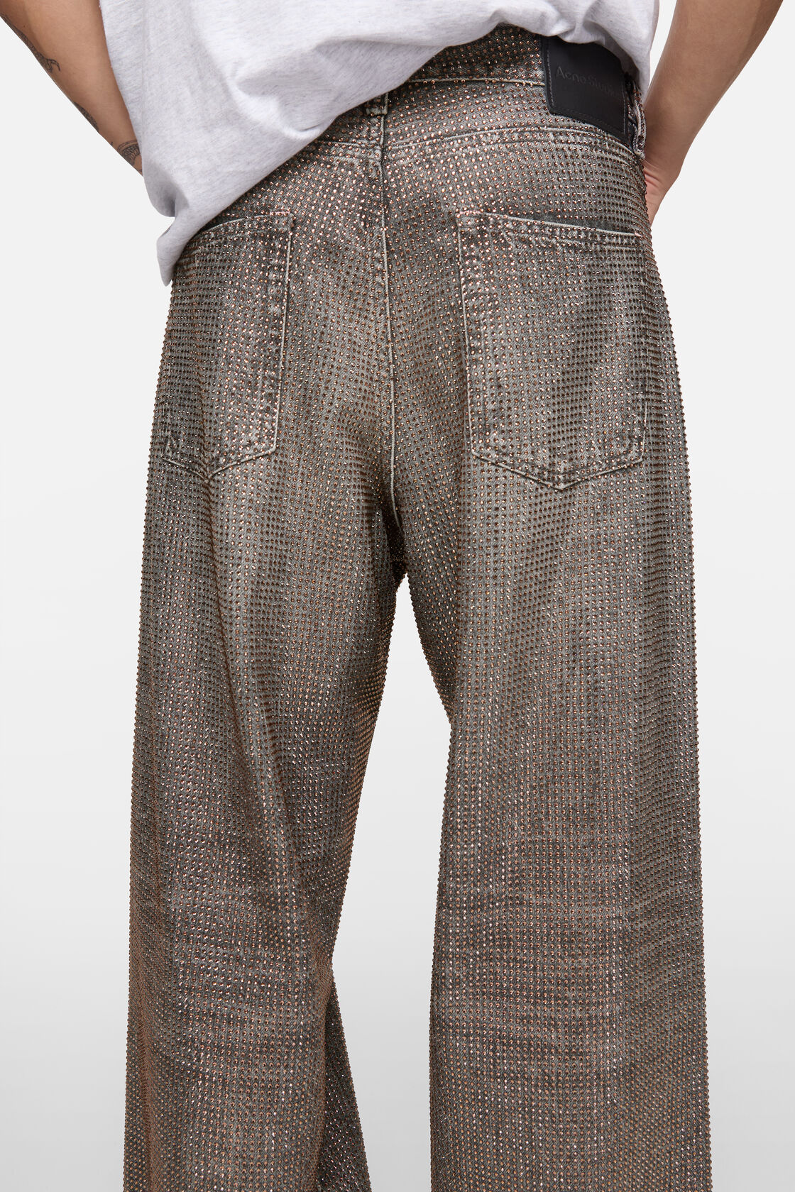 Loose rhinestone jeans &ndash; 1981, Washed Black, 2000x