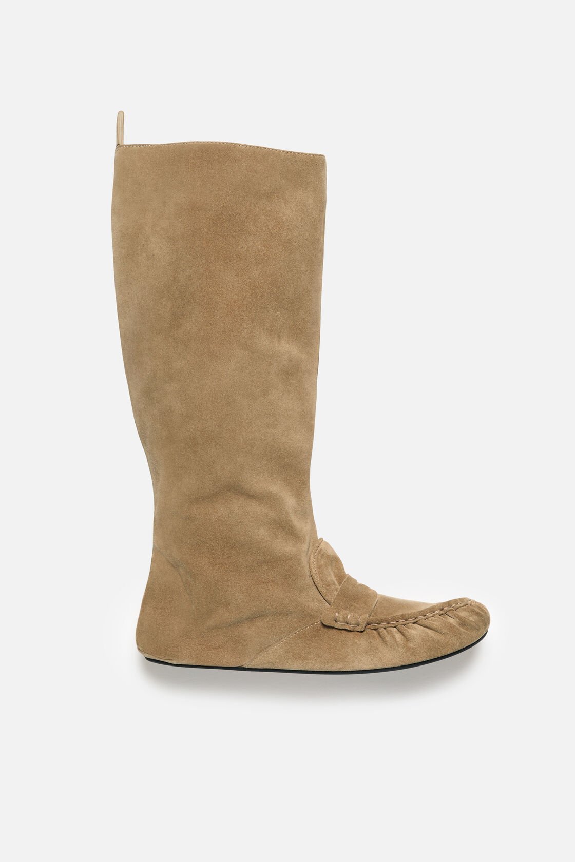 Slouch saddle boots, Beige, 2000x