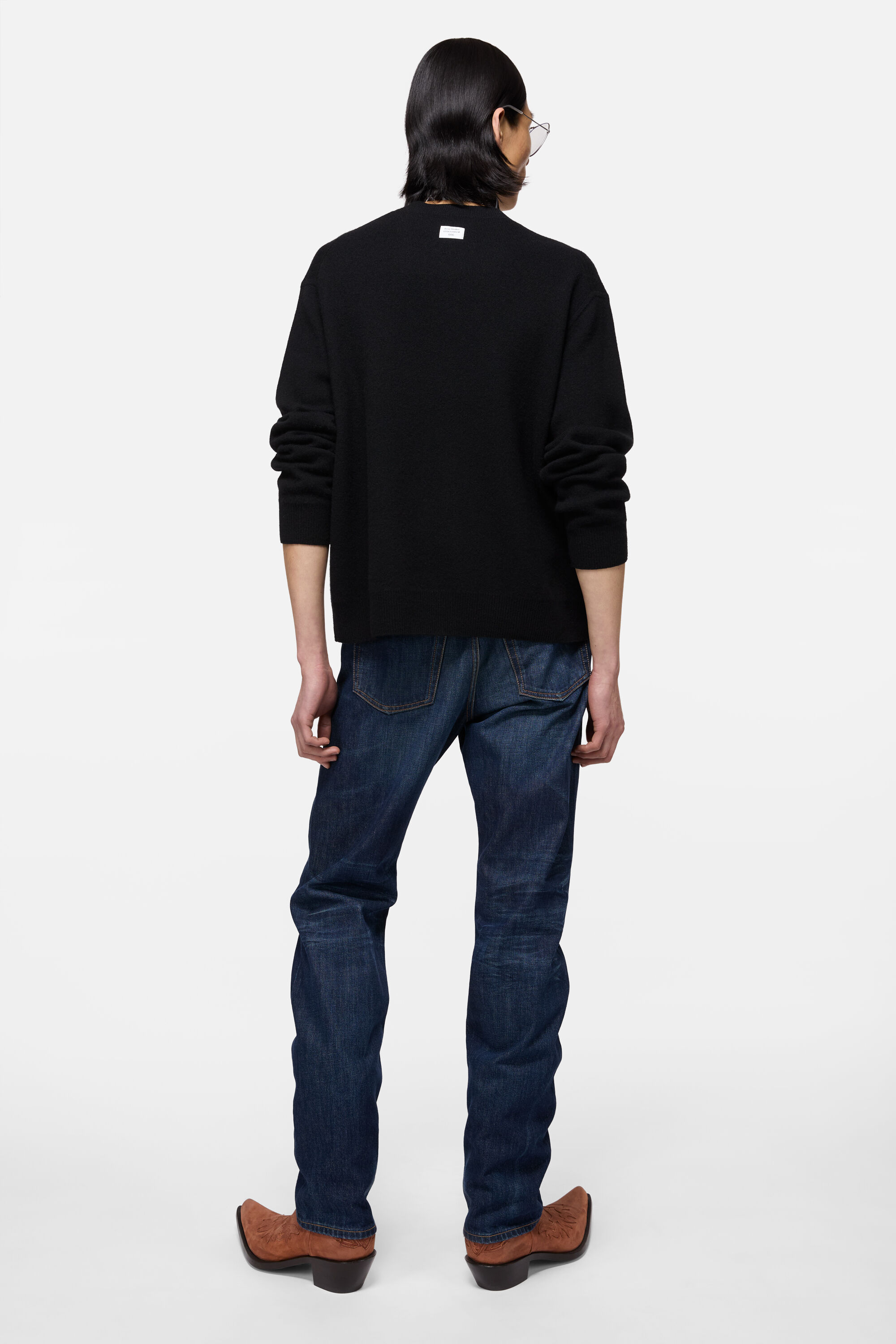 Acne Studios - ロゴ入りカシミヤセーター - ブラック