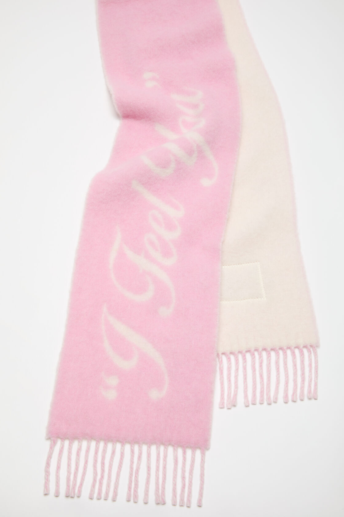 Wool scarf, Old pink/white, 2000x
