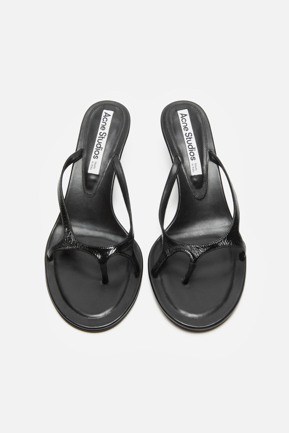 Leather kitten heels, Black, 2000x