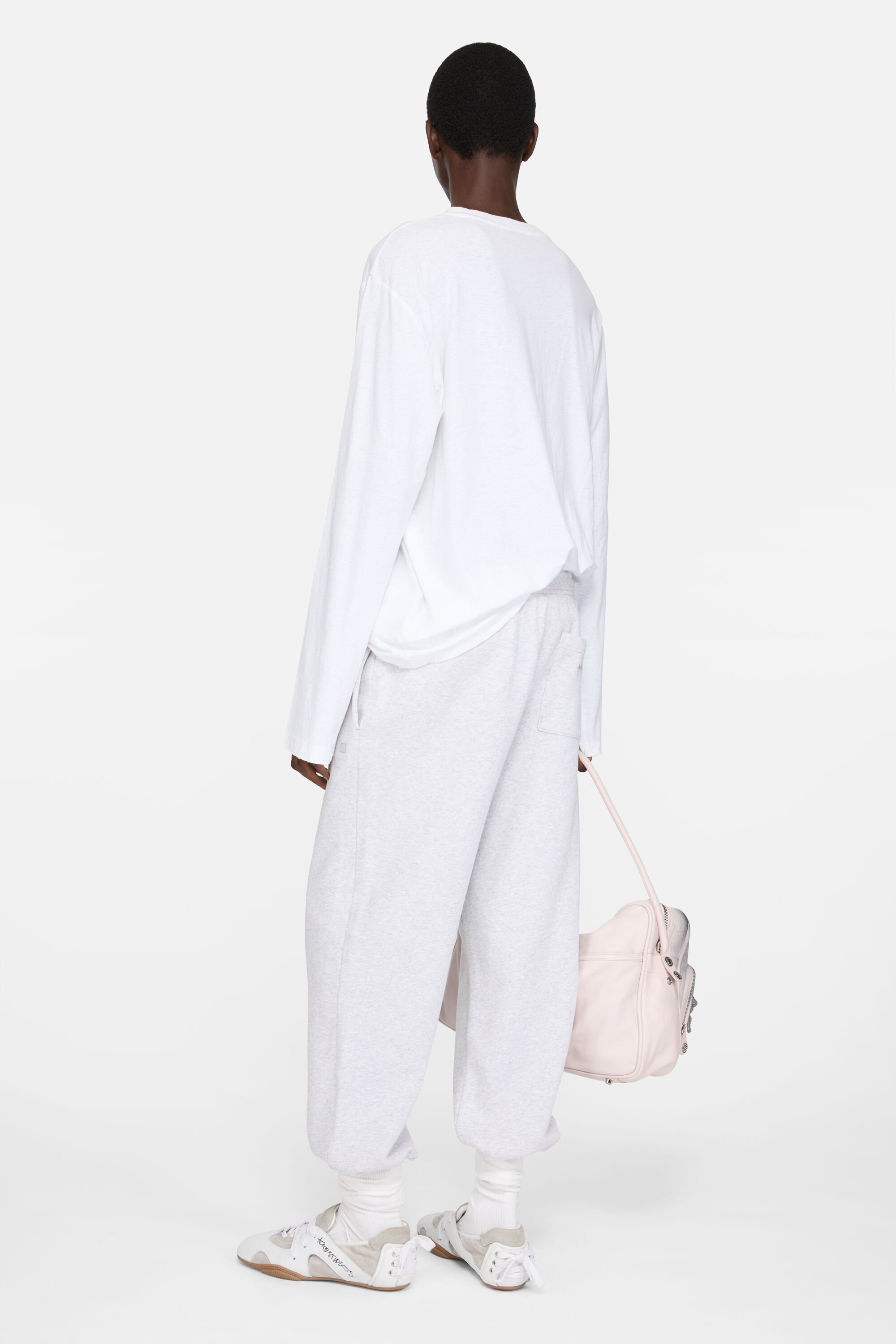 【即日発送】acne studios ポロシャツ 長袖 オフホワイト Acne Studios - Logo t-shirt - Relaxed fit - Off white