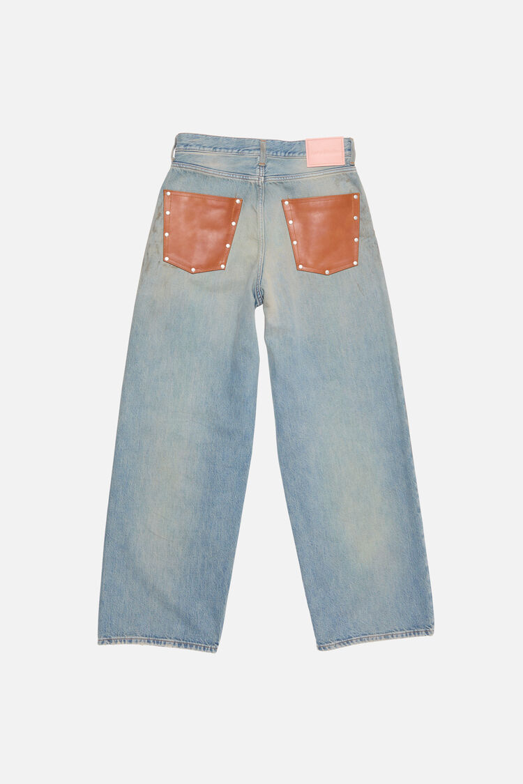 Acne Studios 1981 U Penicillin Leather, Mid Blue