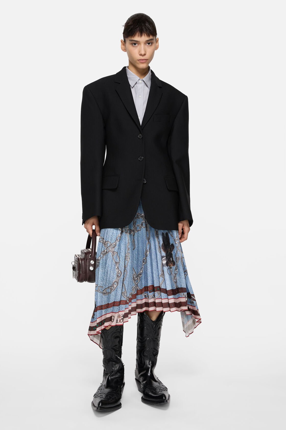 Single-breasted suit jacket, Black, 2000x