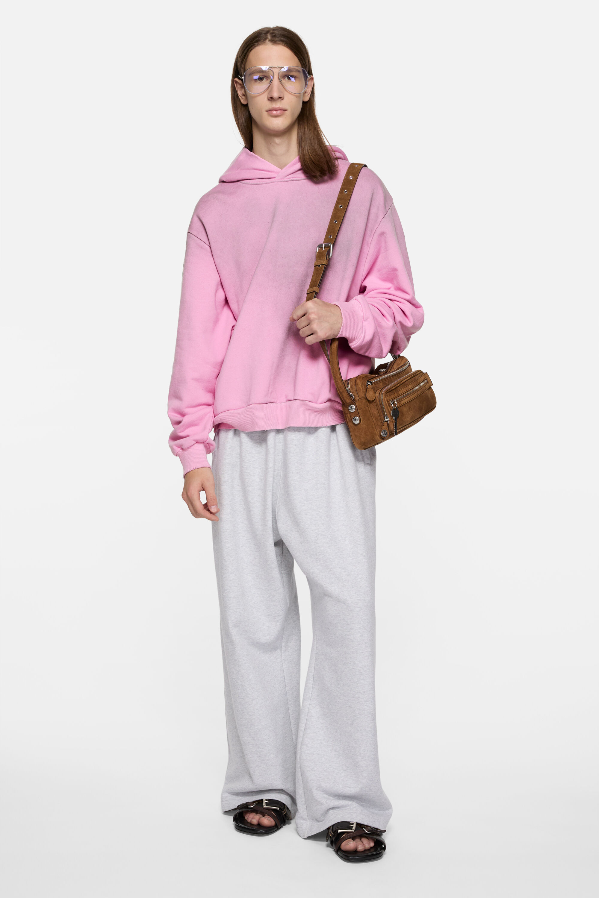 Acne Studios - ロゴフーディセーター - コットンキャンディーピンク