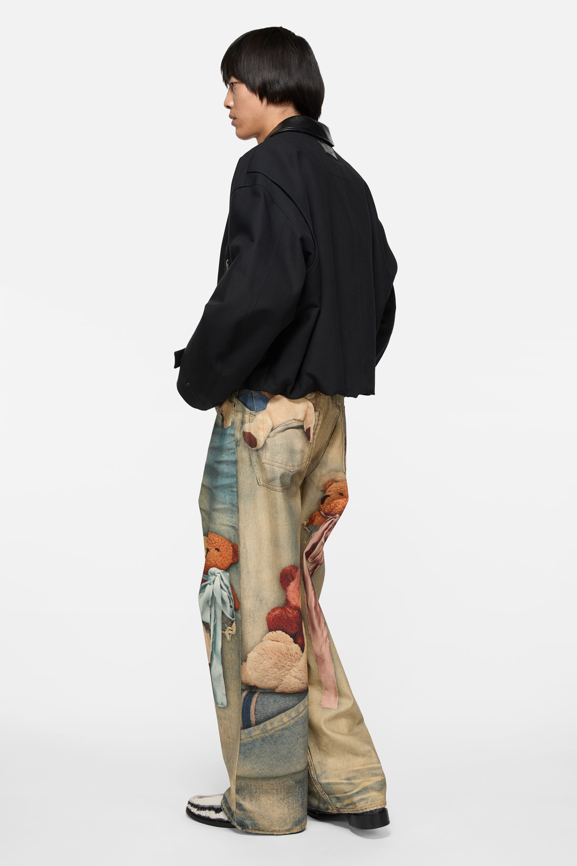 ours着用　acne studios 1989 loose fit jeans Acne Studios 1989 Loose Fit Jeans in Black for Men | Lyst