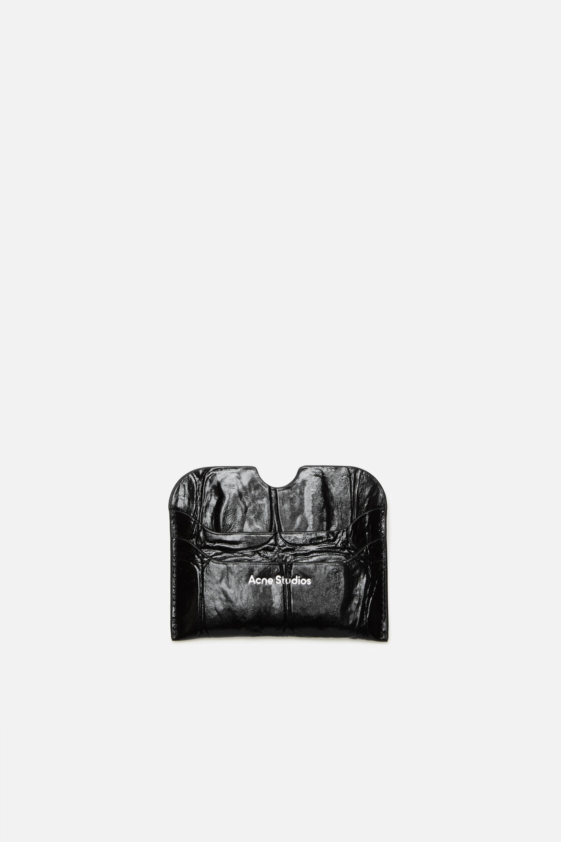 Leather card holder, Black, 2000x