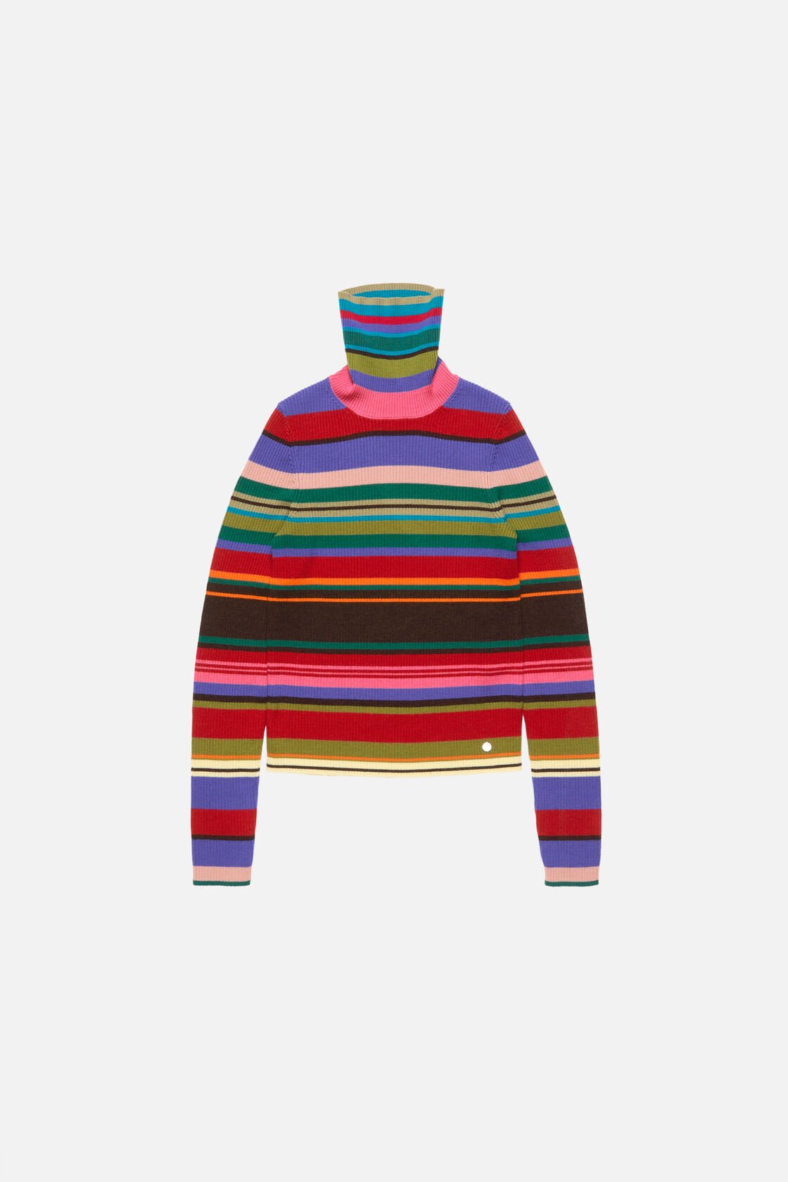 Striped wool turtleneck, Red/purple, 2000x