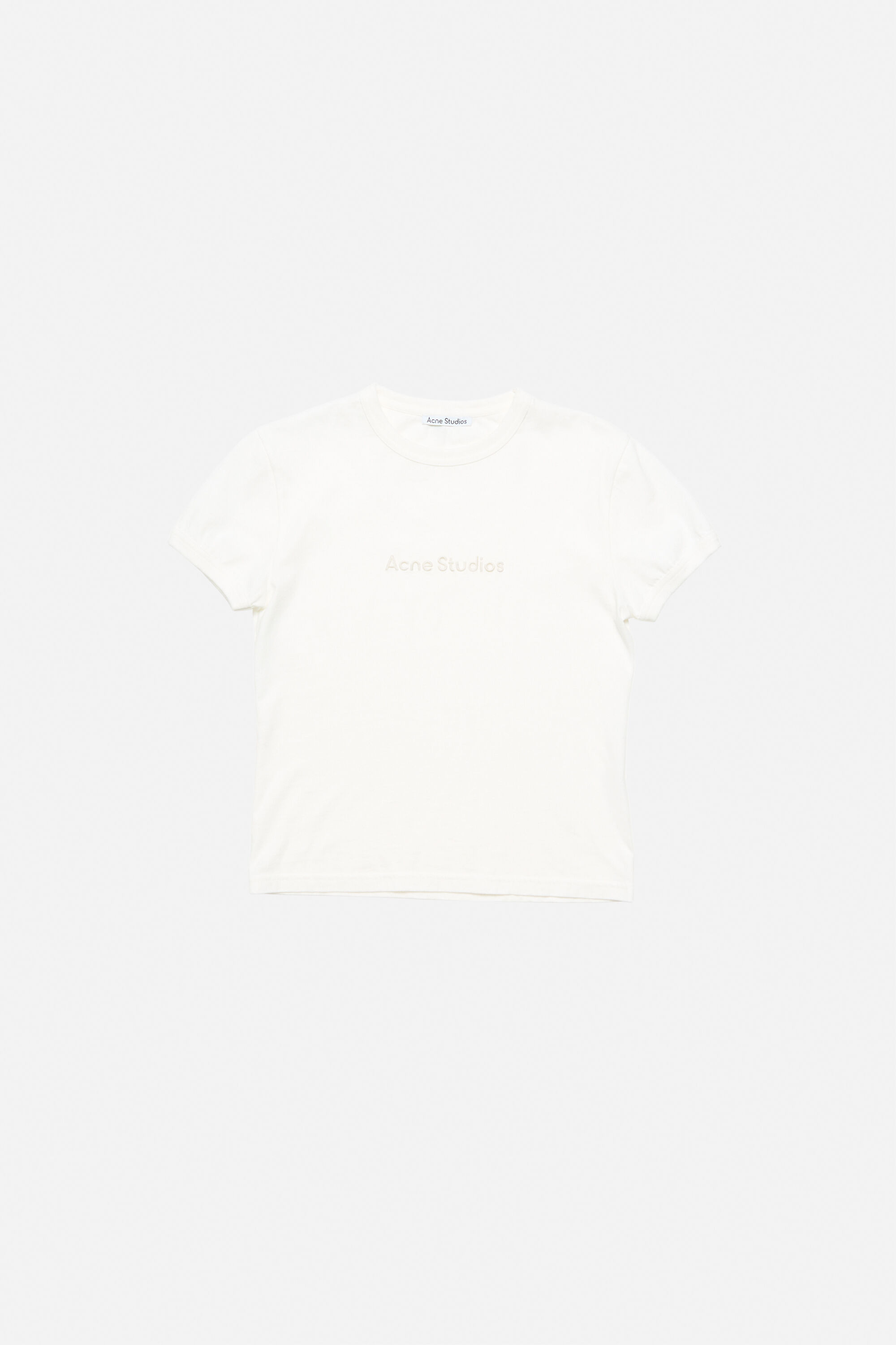 Acne Studios - Logo t-shirt - fitted fit - Cold white