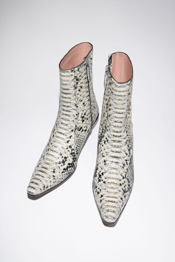 Acne Studios Snake print leather boots - Multi