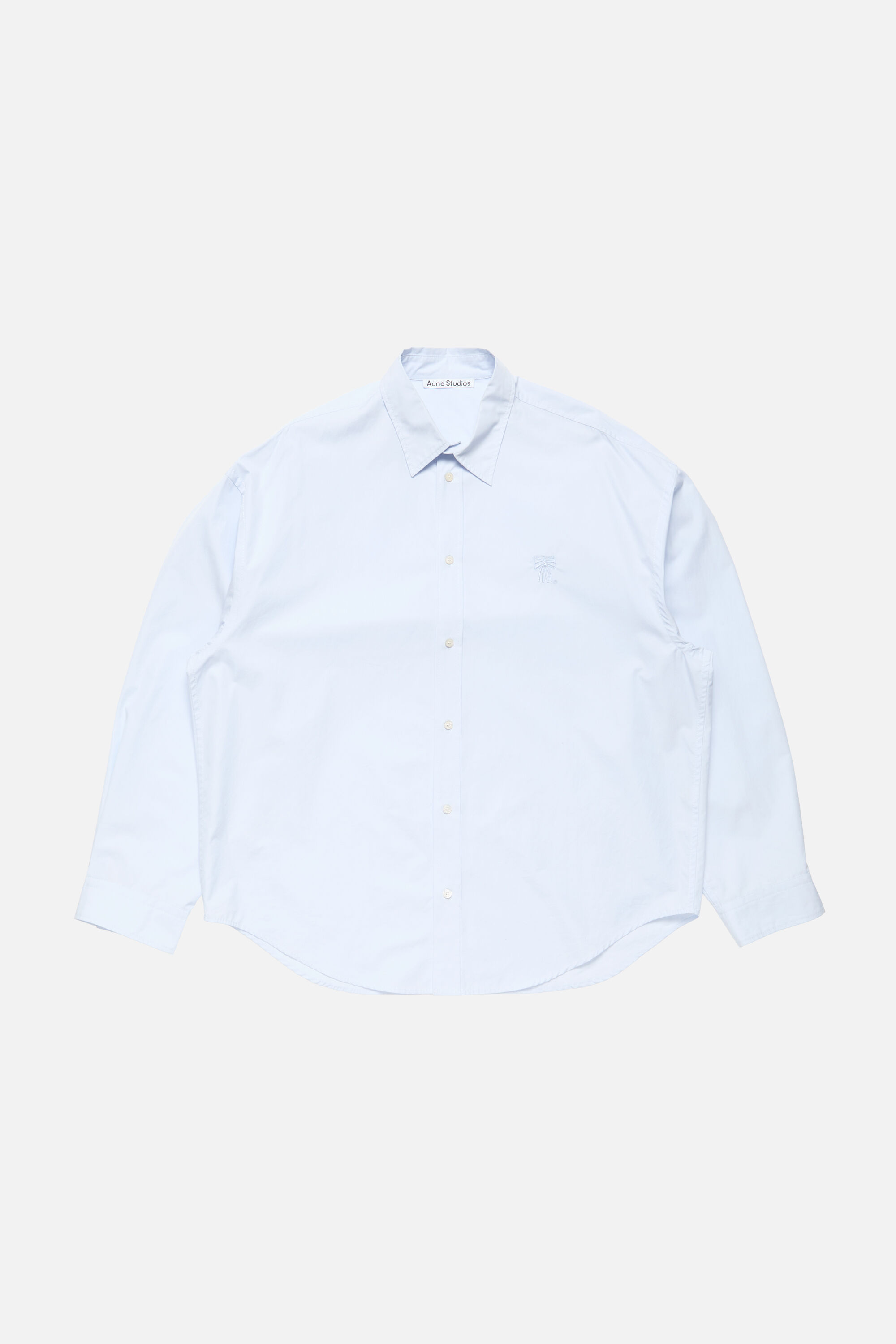 Acne Studios シャツ Acne Studios - Button-up shirt with logo - Ice blue