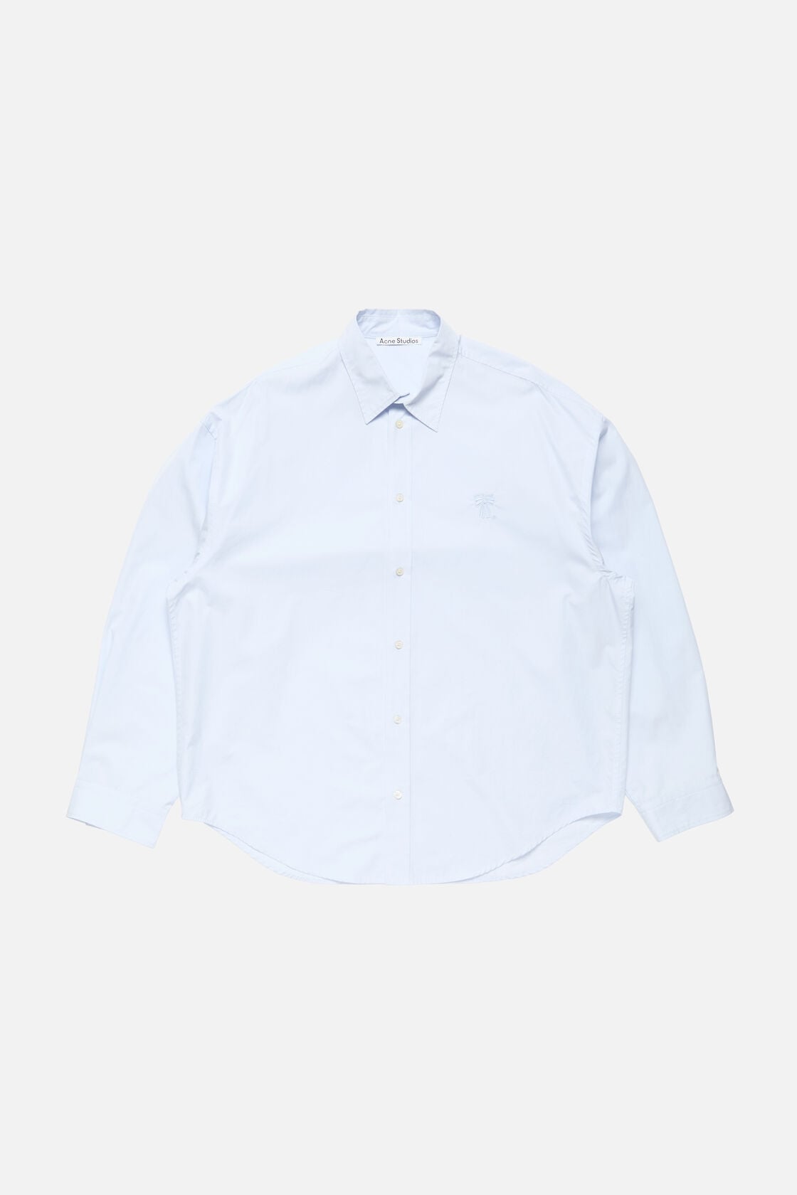 Button-up shirt with logo, Ice blue, 2000x