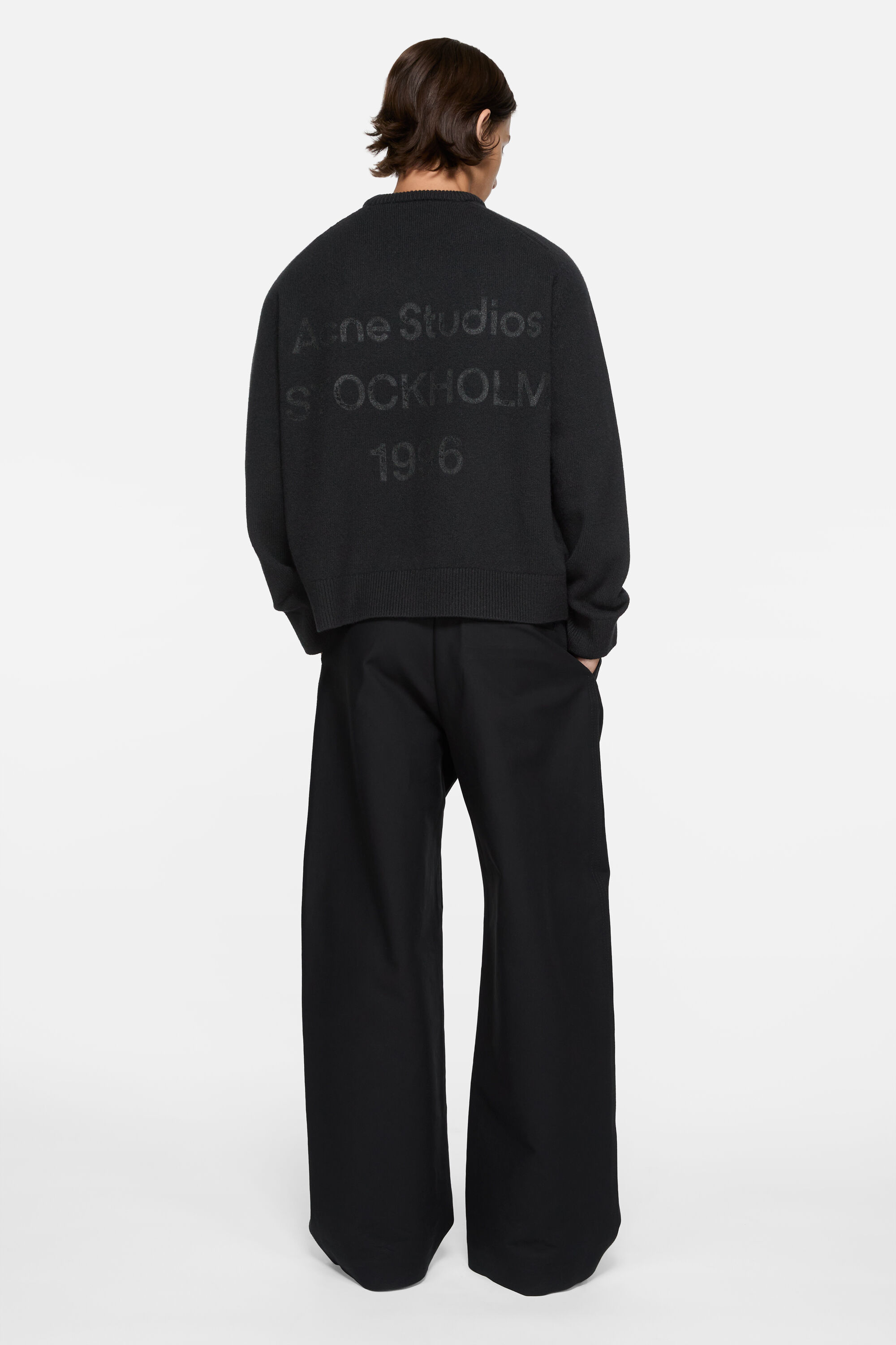 33【美品】Acne Studios XXS ロゴモックネック ブラック 楽天市場