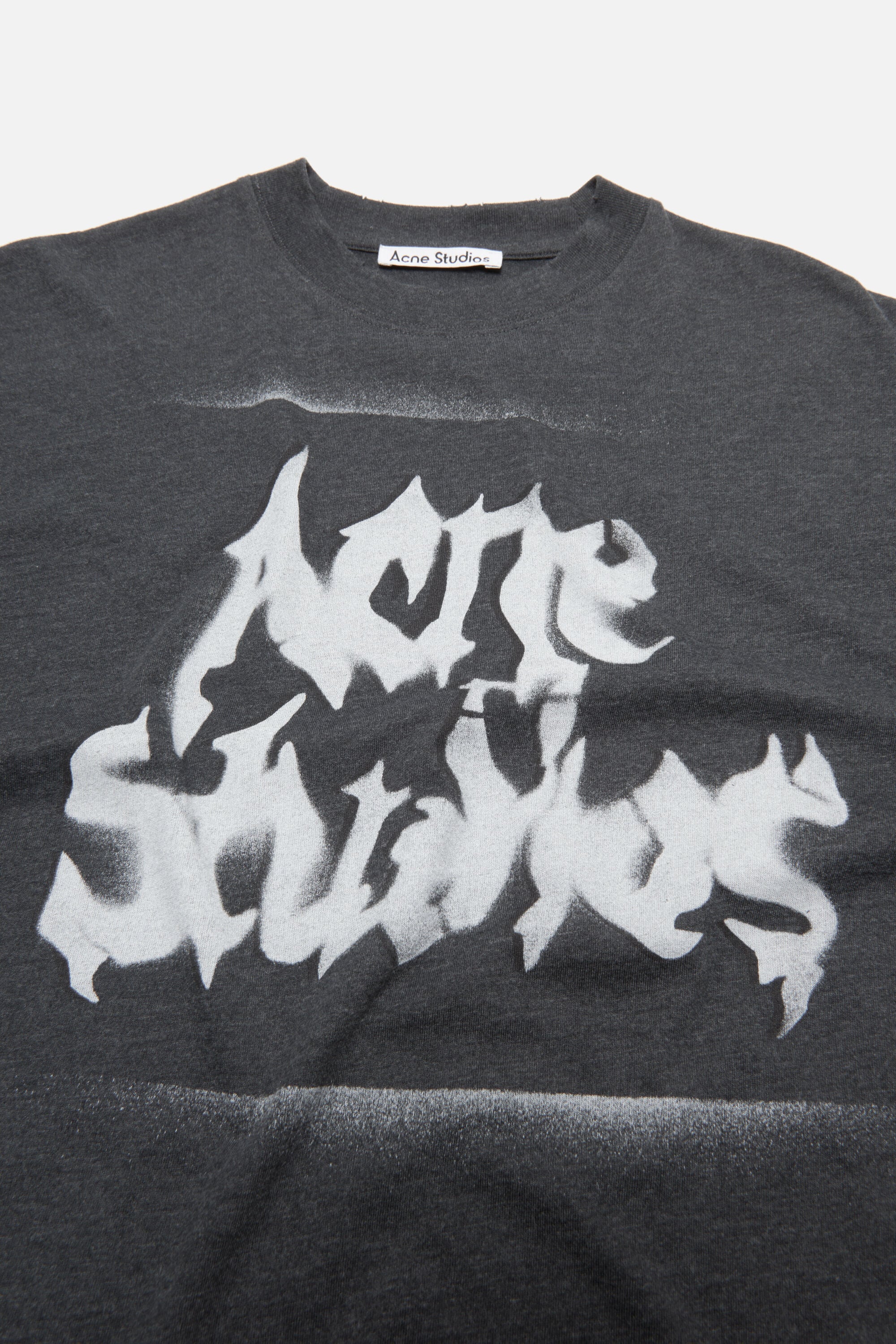 Acne Studios - Gothic logo t-shirt - Faded black