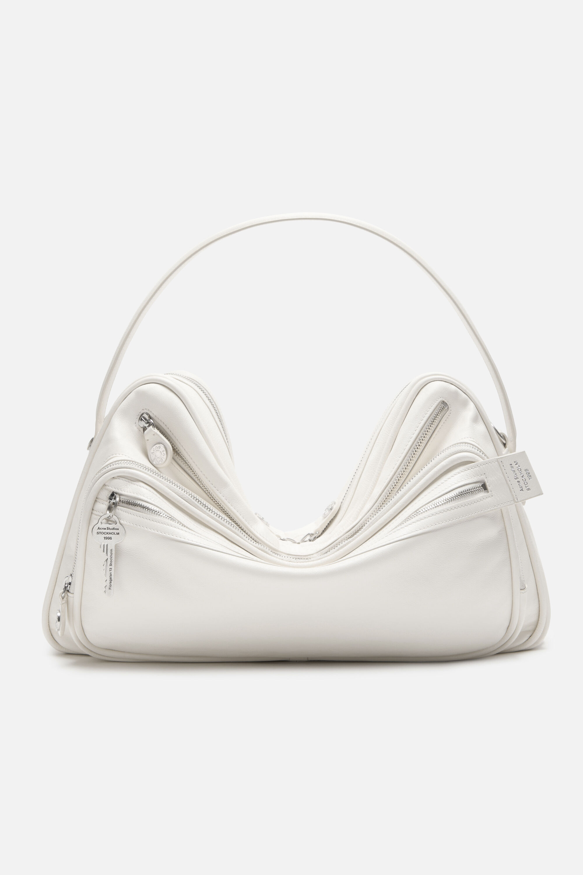 Acne Studios ホワイトボディバッグ Acne Studios - Camero Camera Shoulder Bag - Cream white