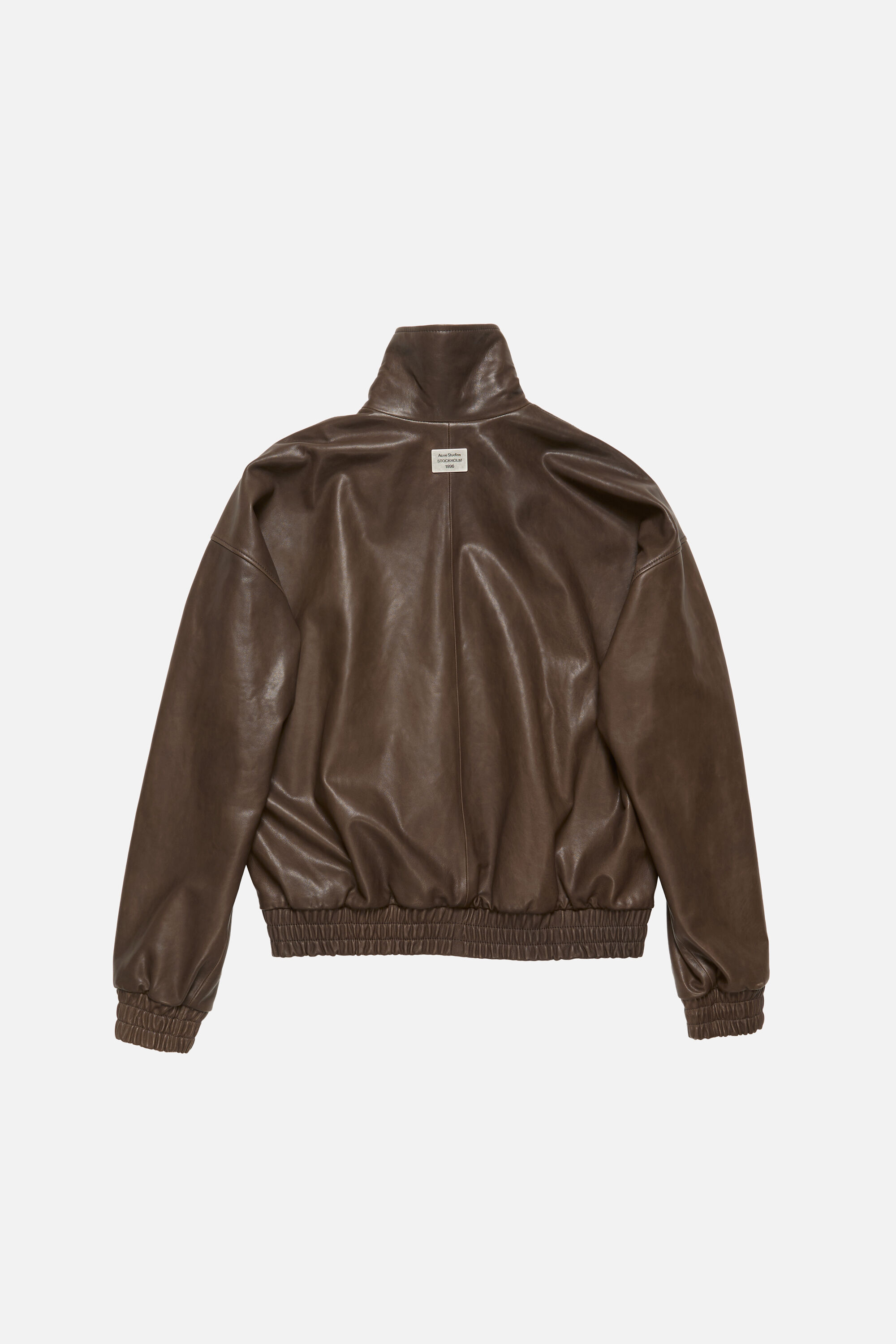 Acne Studios - Leather blouson jacket - Dark brown