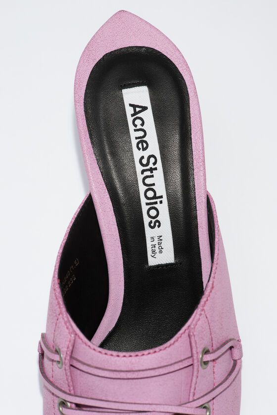 Acne Studios - レースアップ ヒールミュール - ピンク