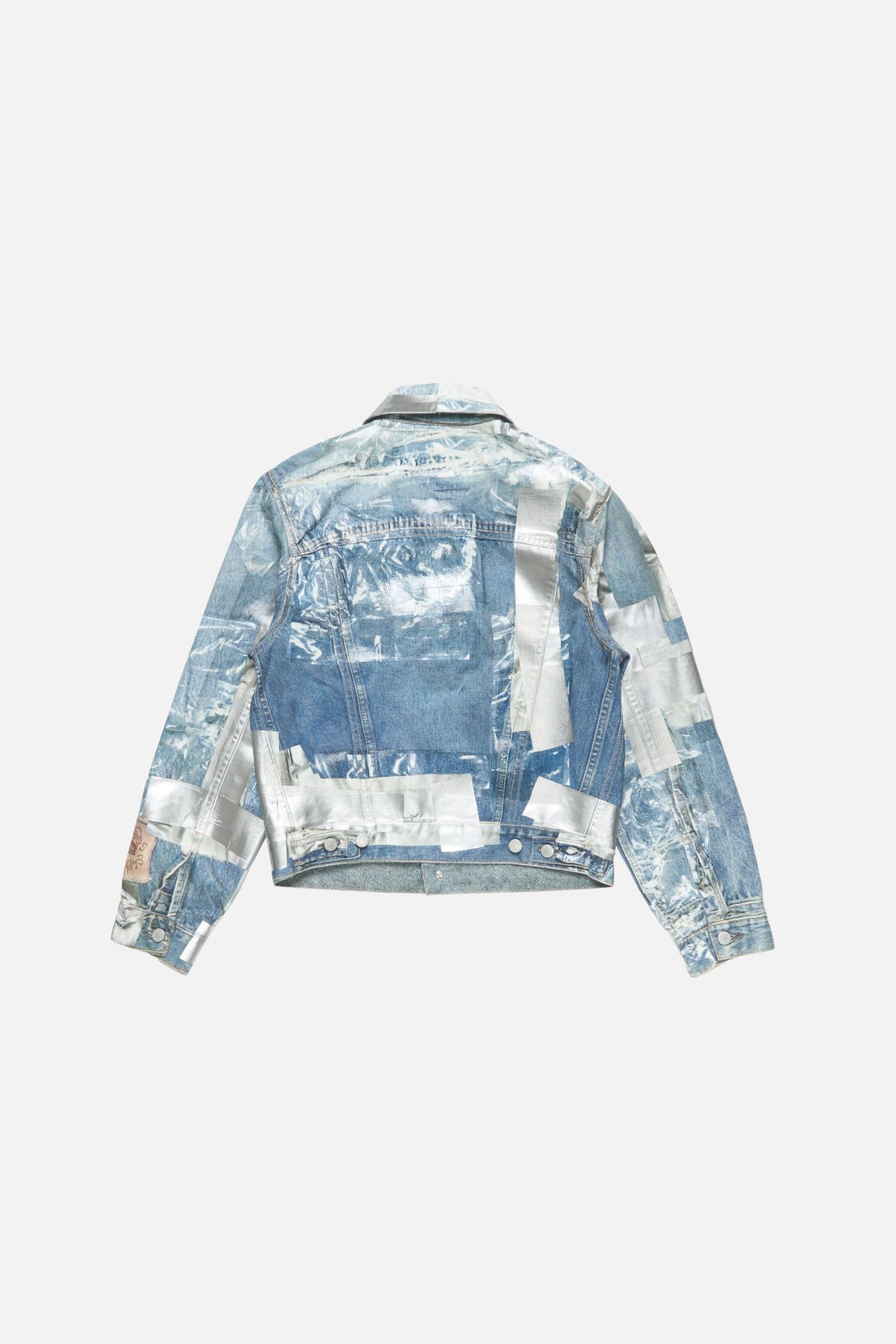 Trompe l&rsquo;oeil denim jacket, Mid blue, 2000x