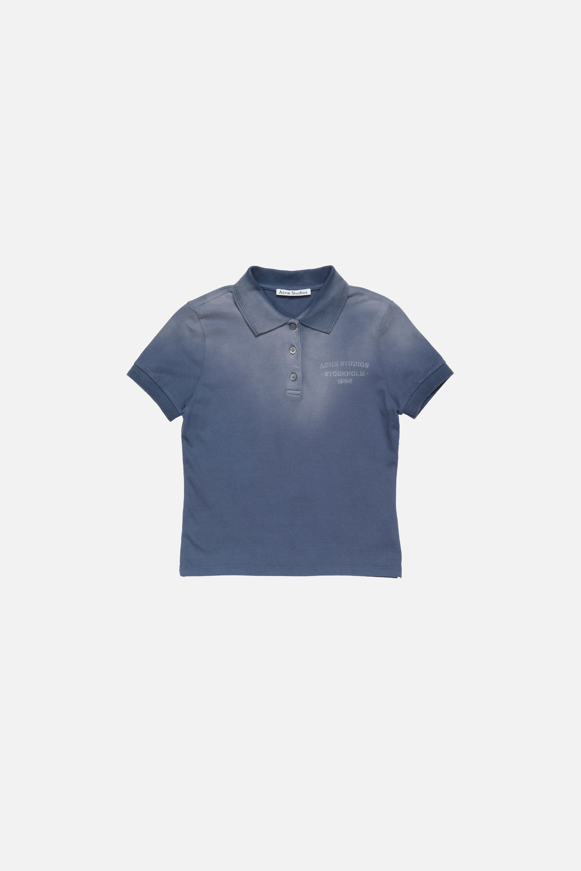 Acne Studios - Sprayed polo t-shirt - Navy blue