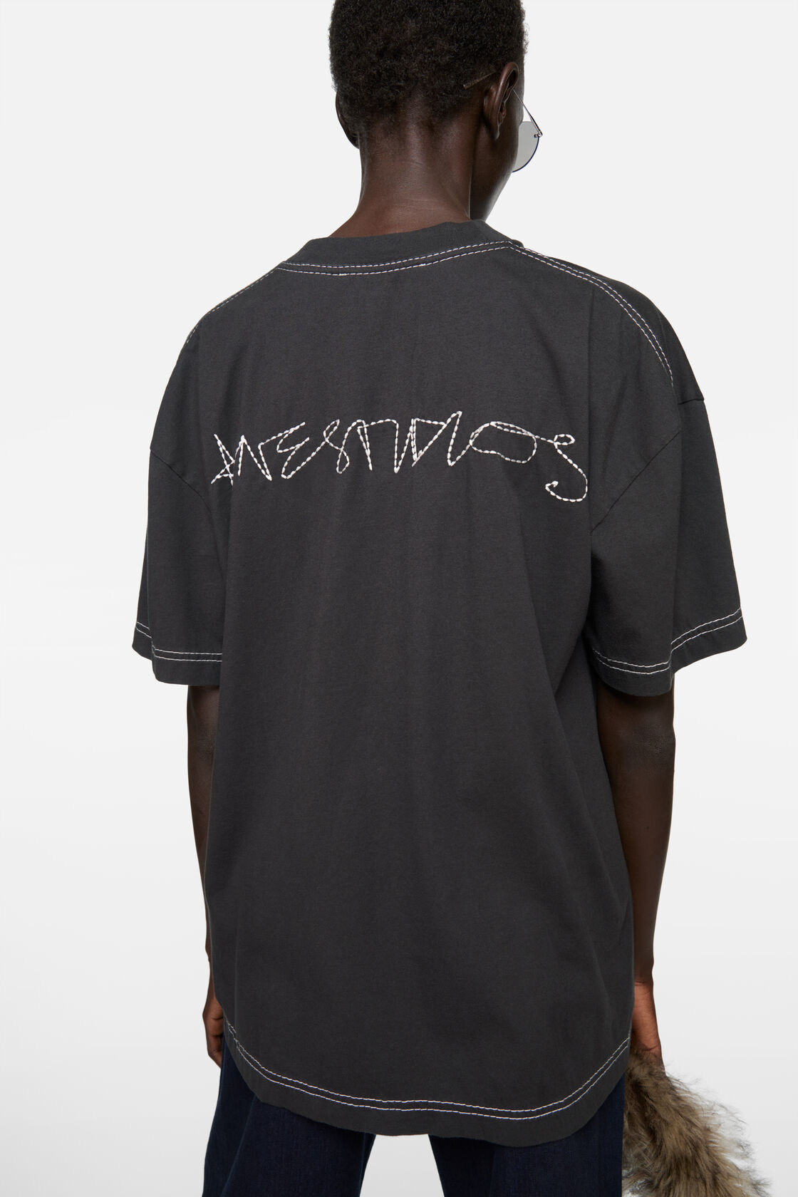 ロゴTシャツ, フェイデッドブラック, 2000x