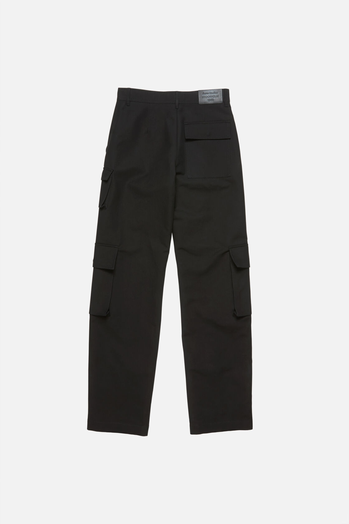 Layered satin trousers, Black, 2000x