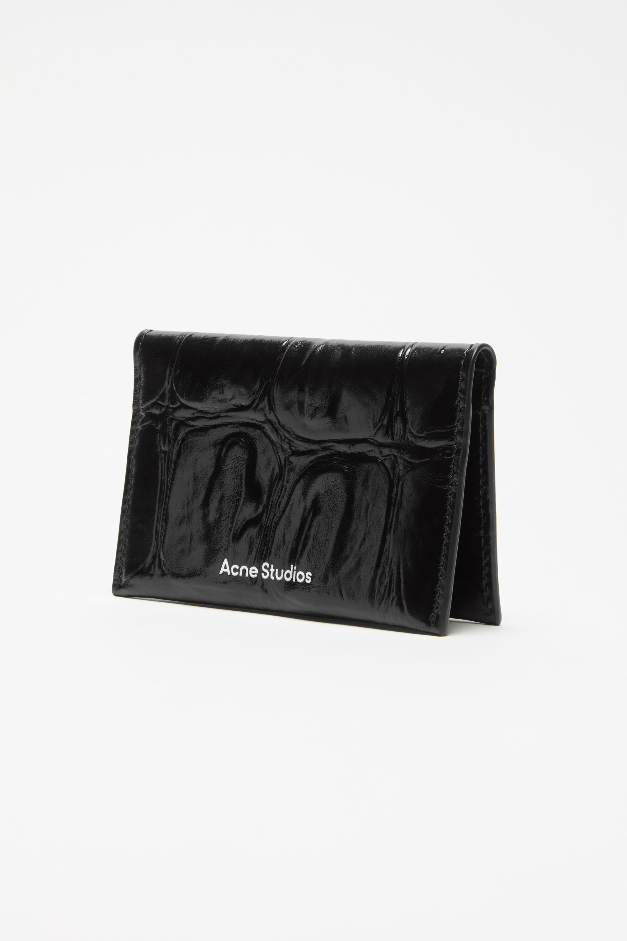 Acne Studios - Folded leather wallet - Black