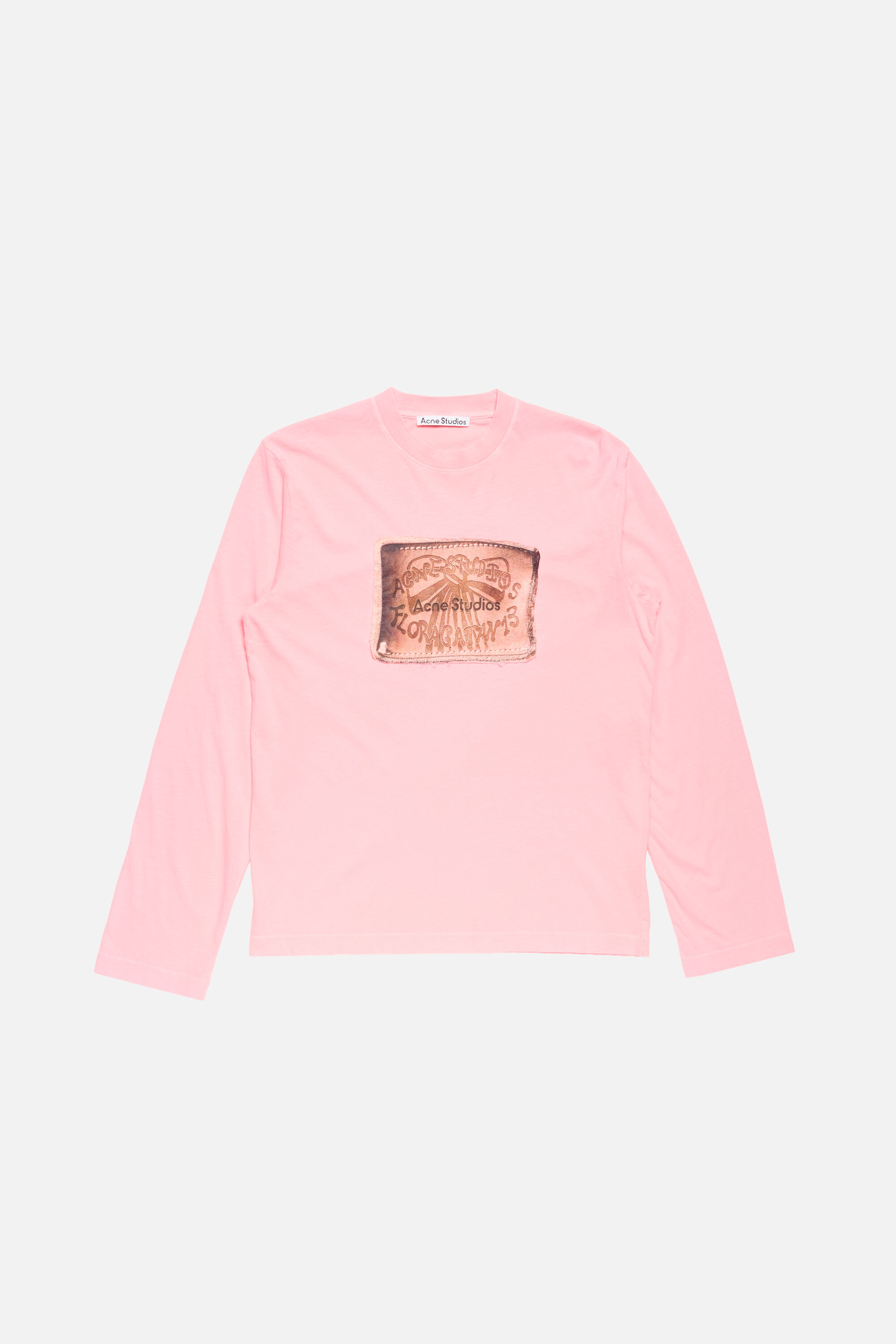 Acne Studios - Graphic t-shirt - Neon Pink