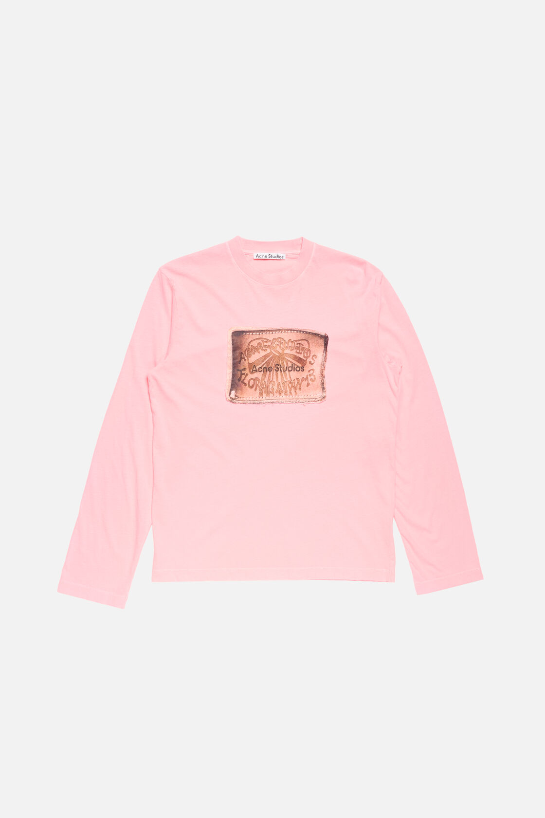 Layered logo t-shirt, Neon Pink, 2000x